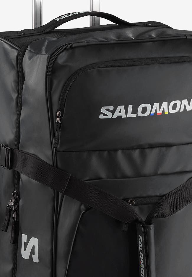 salomon connect 2 pair wheelie ski bag Original Gearbag Unisex Bag, Simple Usage, Enhanced Durability, and Easy Access, Blue, One Size : Sports & Outdoors the bag conveniently rolls up into a compact size for effortless storage Seamless packing for ski travel,