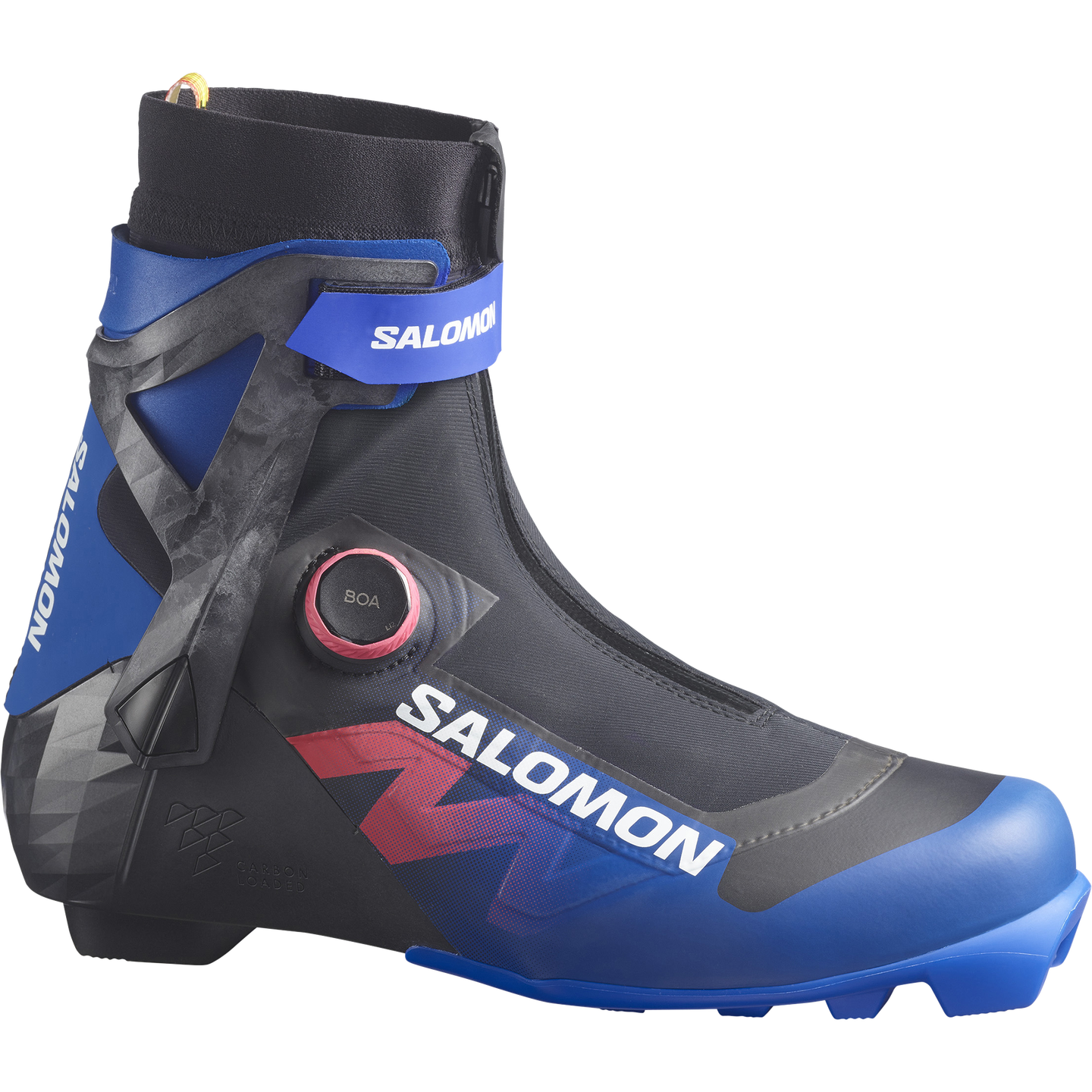 Лыжные ботинки Salomon Equipe Race Skiathlon DP BOA, цвет: Чёрный / Синий — фото 1