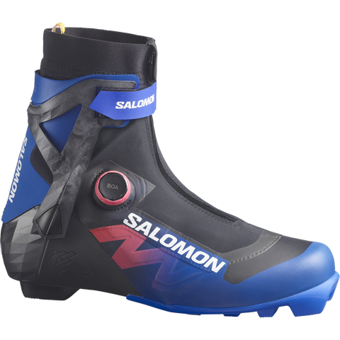 Лыжные ботинки Salomon Equipe Race Skiathlon DP BOA, цвет: Чёрный / Синий
