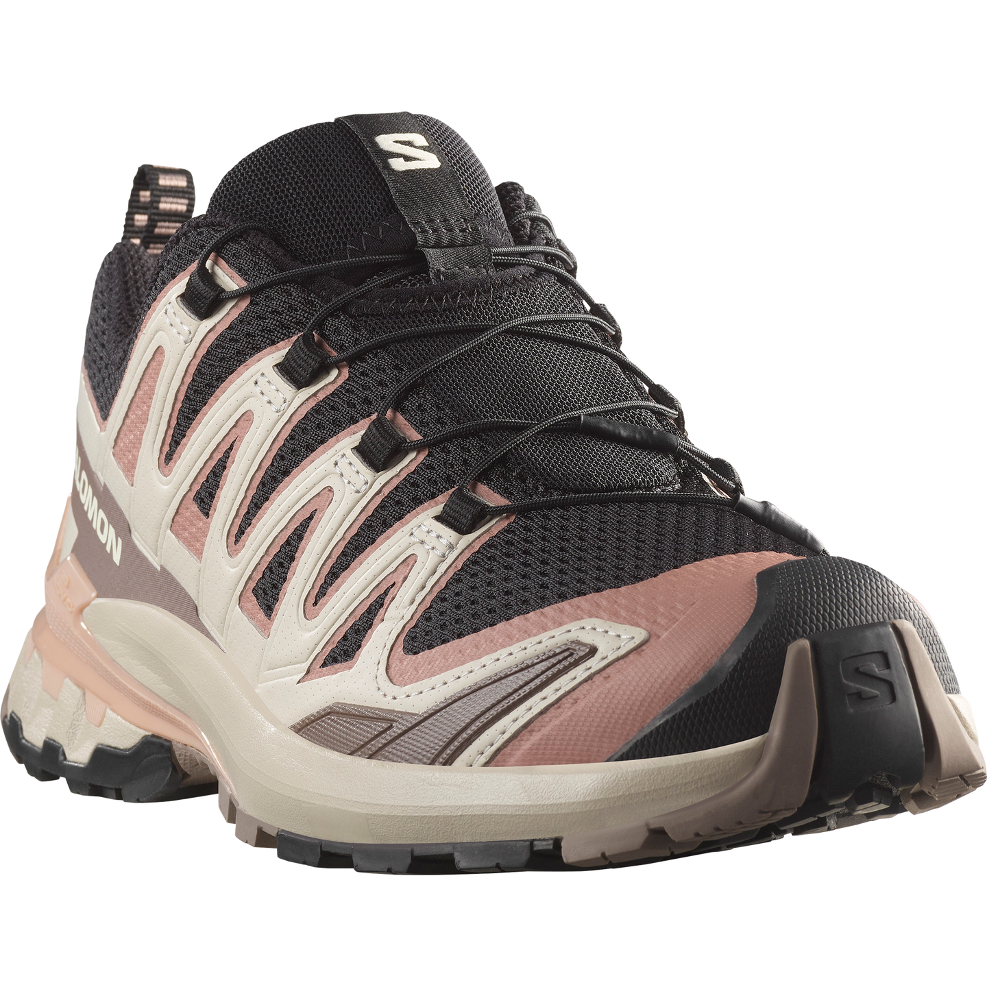 Кроссовки Salomon XA PRO 3D V9, цвет: Чёрный / Красное дерево розовый — фото 5
