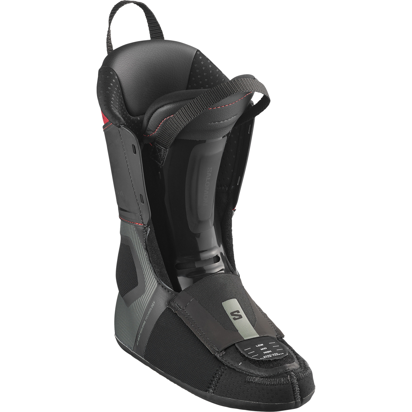 Мужские горнолыжные ботинки Salomon S/Pro Supra C Boa 130, цвет: Железный / Чёрный — фото 1