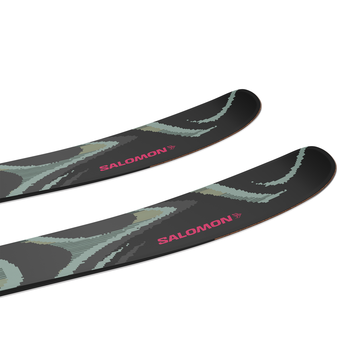 Лыжи Salomon QST 100 Black, цвет: Чёрный / Зелёный — фото 3