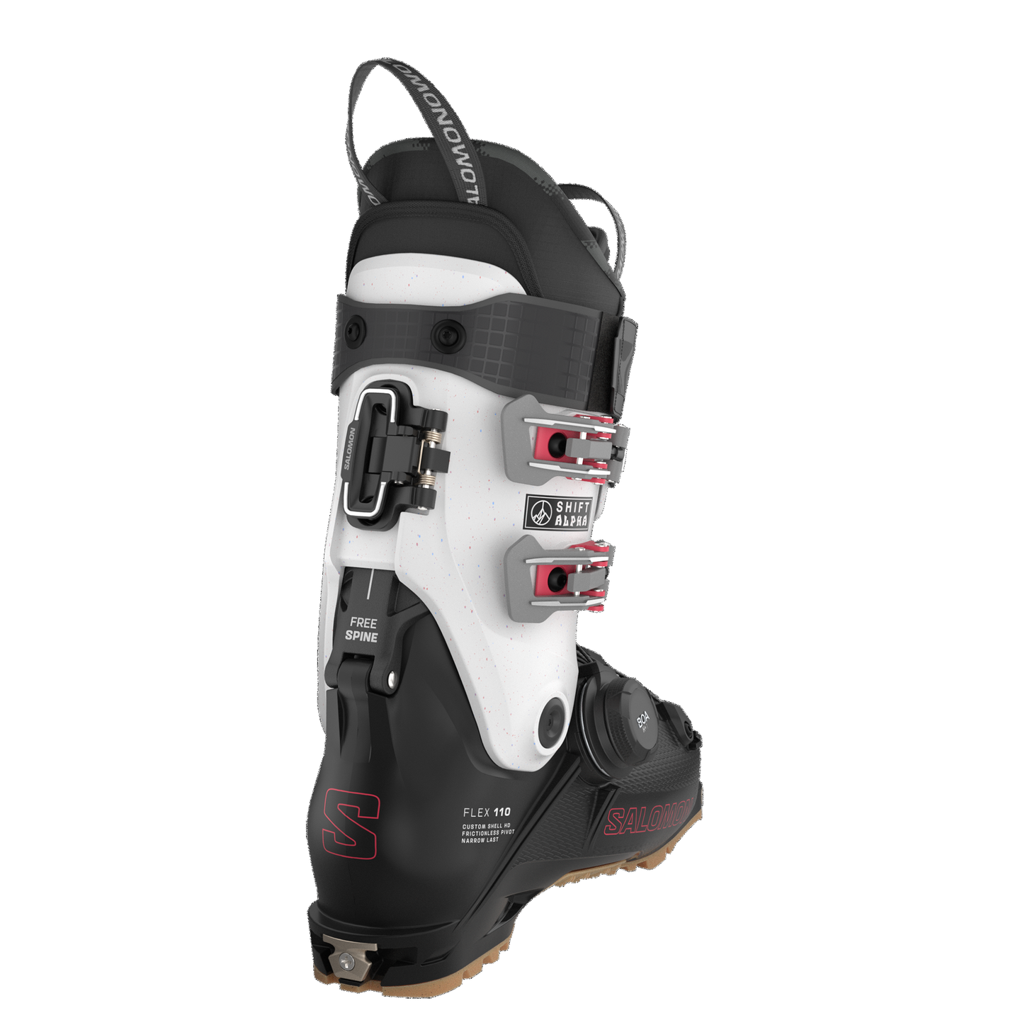 Мужские горнолыжные ботинки Salomon Shift Alpha Boa® 110, цвет: Чёрный / Серый — фото 2