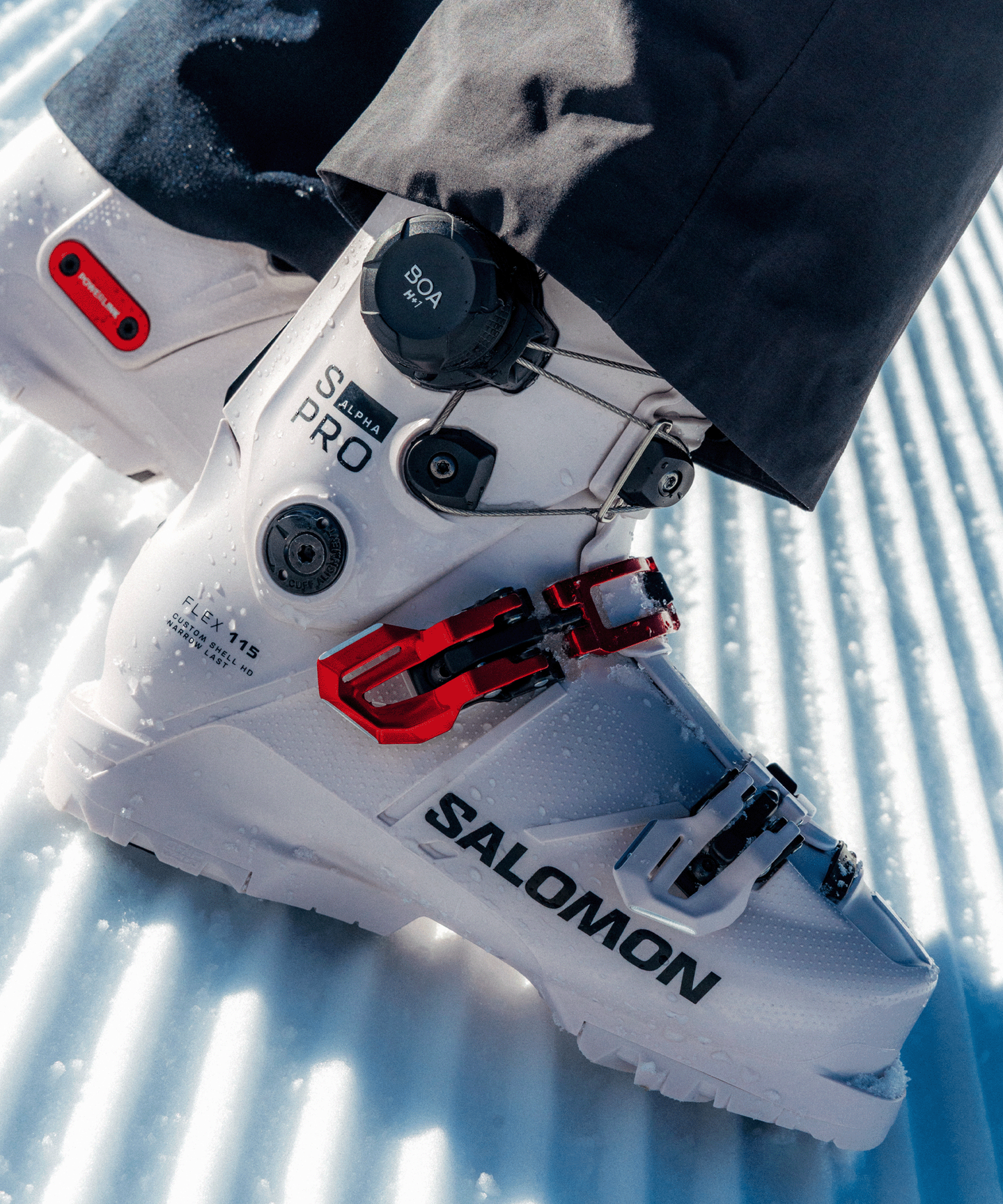 Женские горнолыжные ботинки Salomon S/PRO Alpha C BOA 115, цвет: Сиреневый пепельный / Чёрный — фото 7