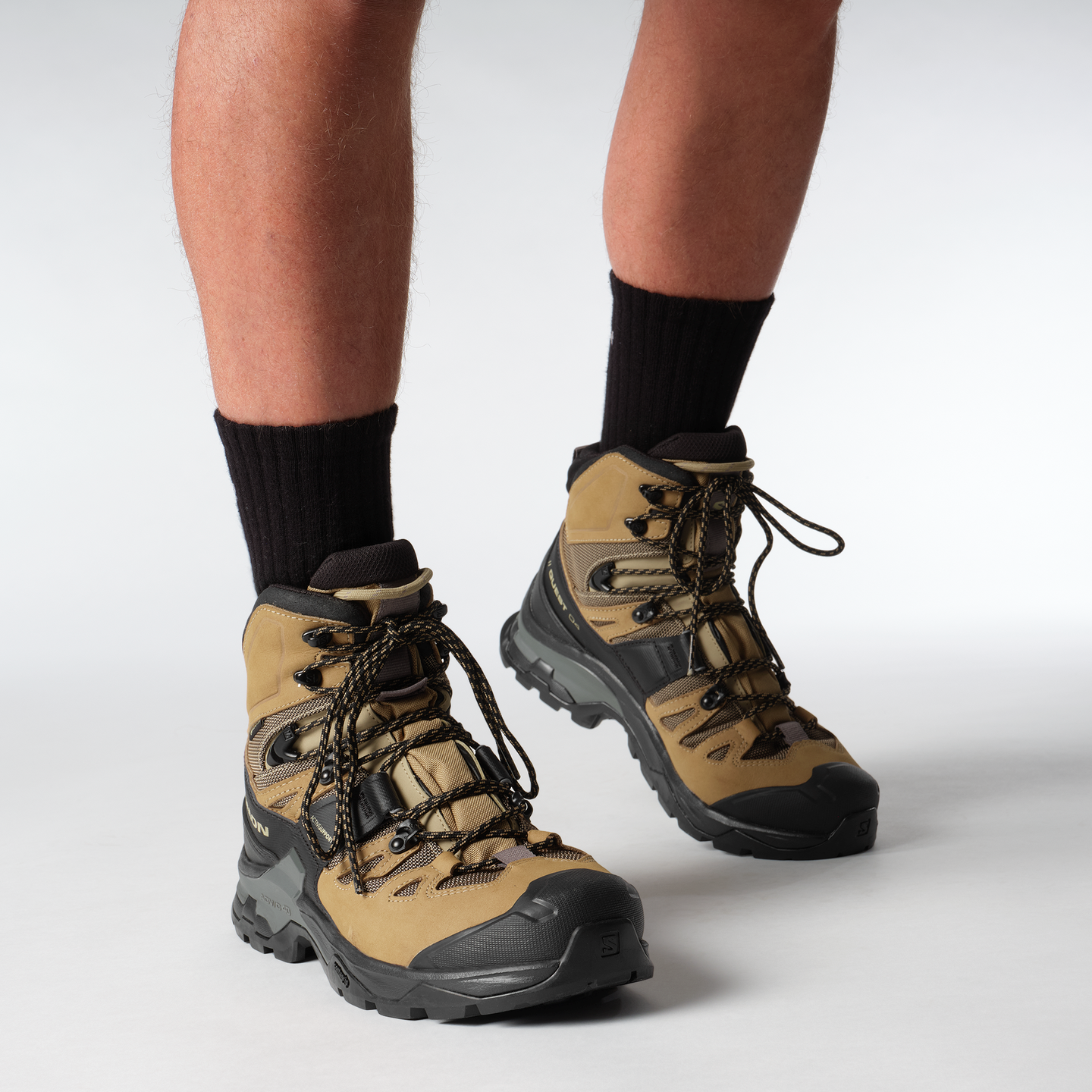Обувь Salomon Quest 4 GORE-TEX, цвет: Чёрный / Тёмно-серый — фото 3