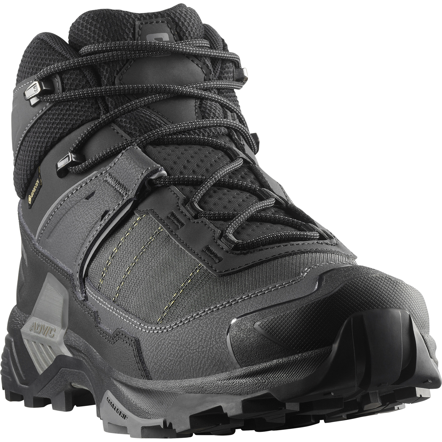 Обувь Salomon X Ultra 5 MID Wide GORE-TEX, цвет: Чёрный / Асфальтовый — фото 4