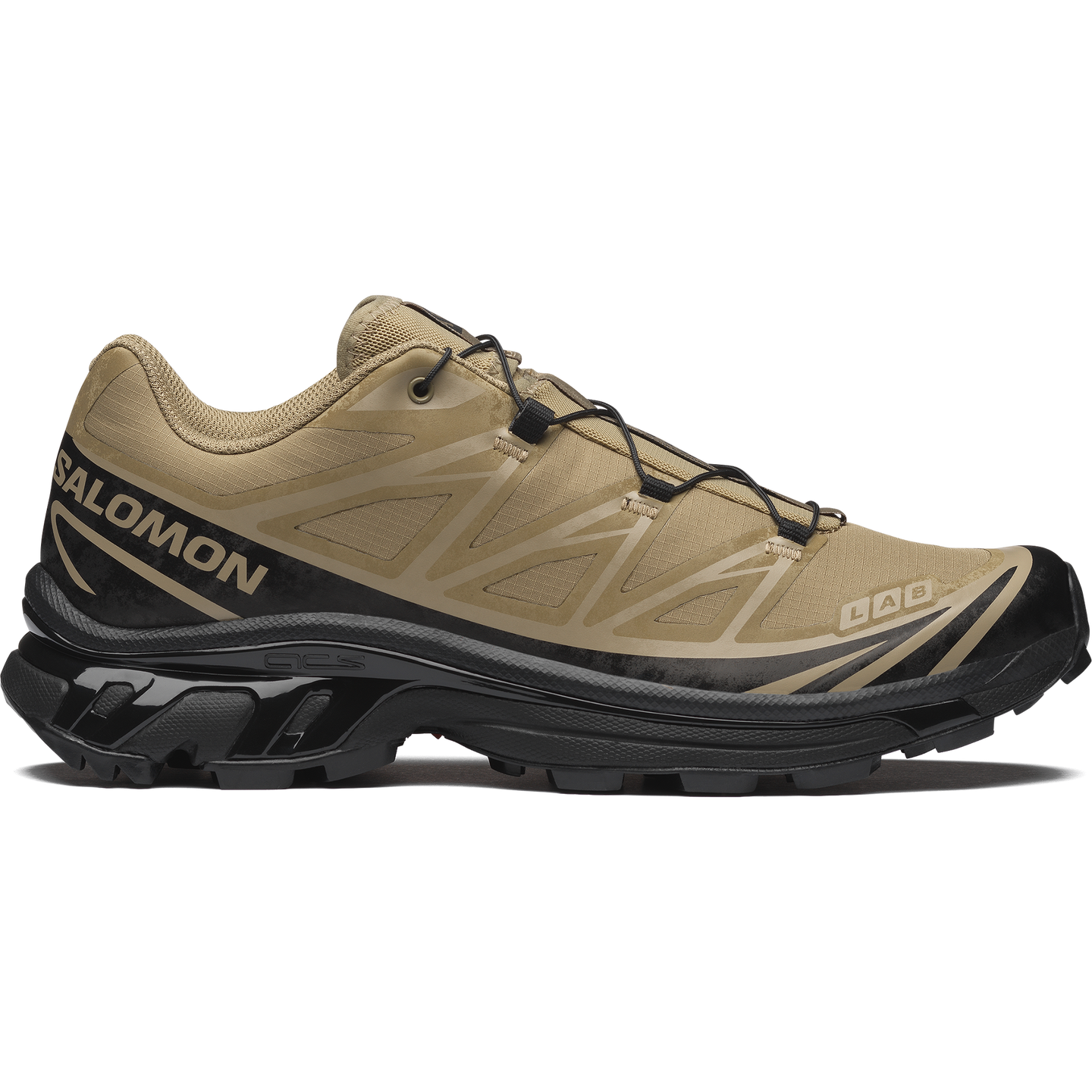 Кроссовки Salomon XT-6 Protective, цвет: Чёрный / Серебряный шалфейный — фото 1