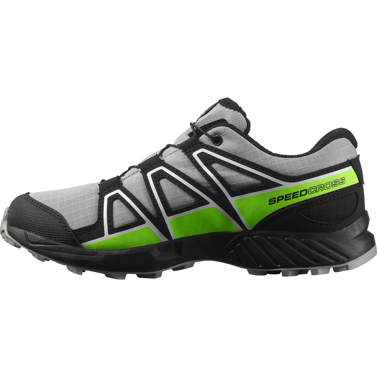 Детские кроссовки Salomon Speedcross Waterproof, цвет: Чёрный / Зелёный — фото 6