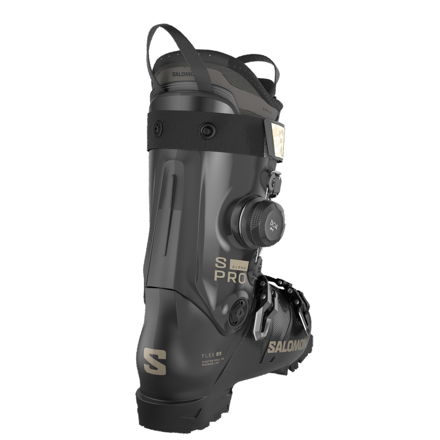 Женские горнолыжные ботинки Salomon S/Pro Alpha C Boa 85, цвет: Чёрный / Тёмный серый — фото 2