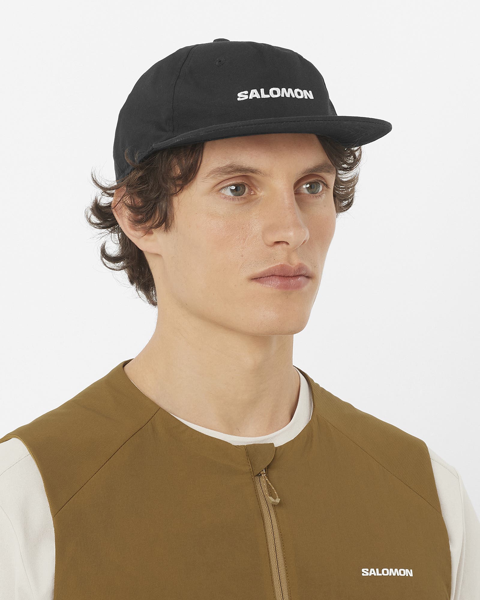 LOGO FLAT CAP Black | Salomon LOGO FLAT CAP Black | Salomon