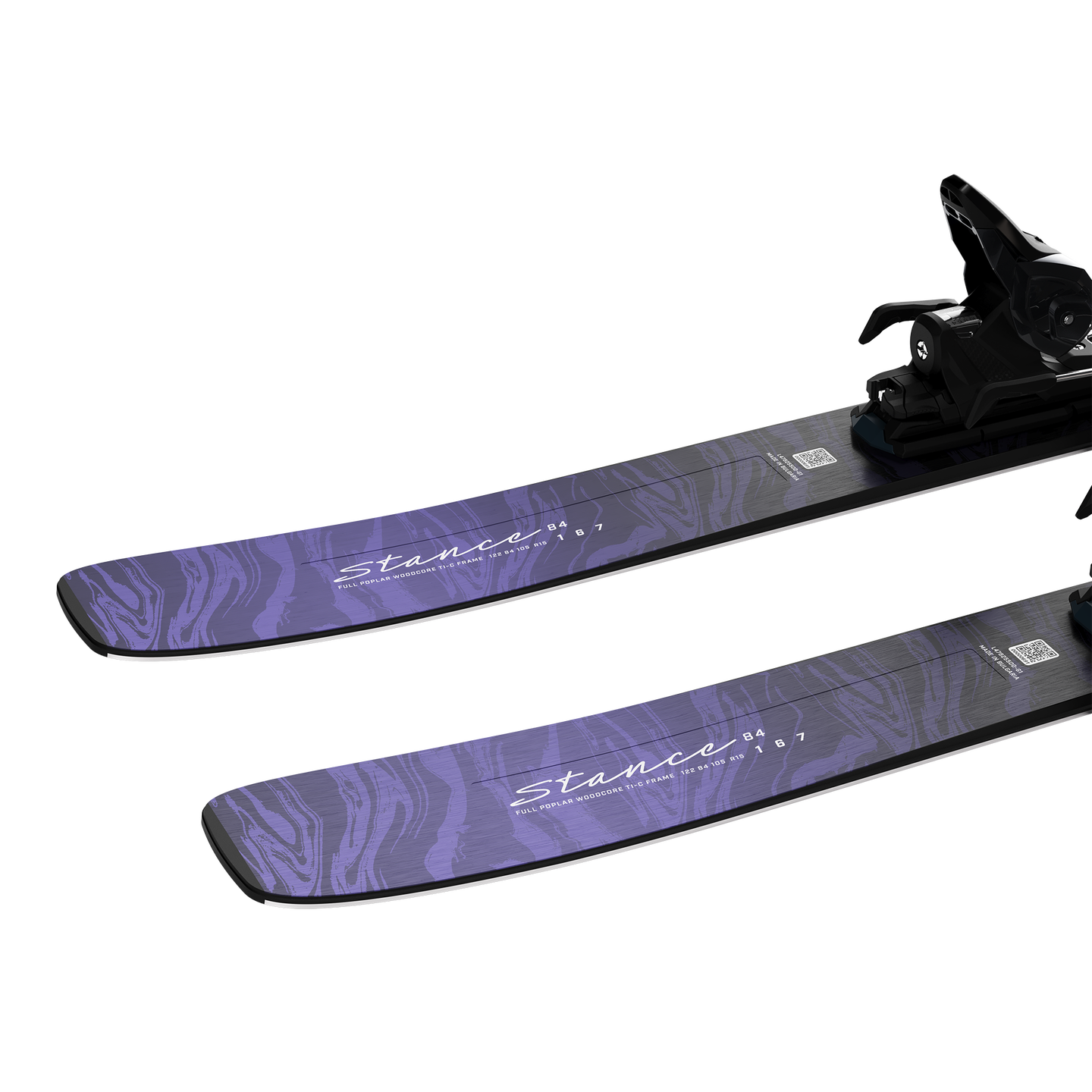 Женские лыжи Salomon Stance 84 (and M11), цвет: Лавандовый / Выбеленный джинсовый — фото 3