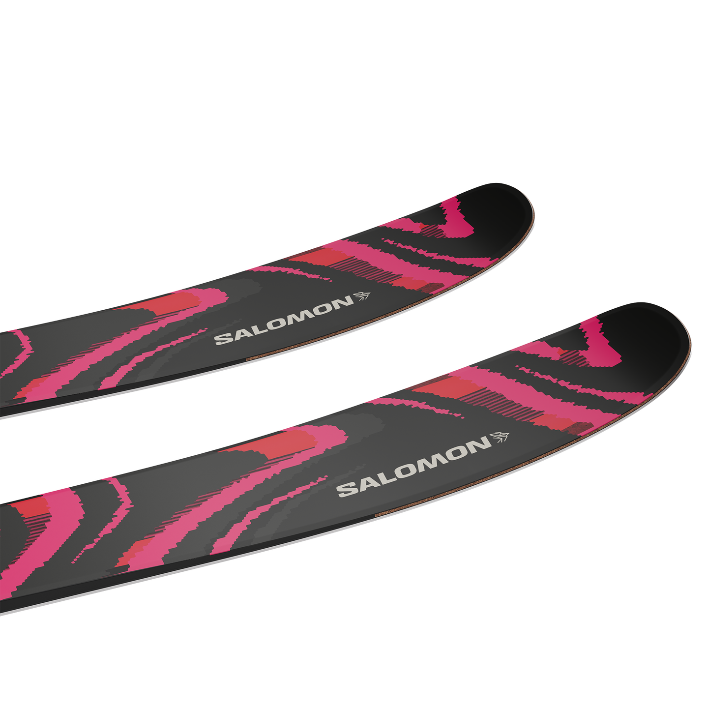 Лыжи Salomon QST 106 BLACK/PINK, цвет: Чёрный / Красный — фото 3