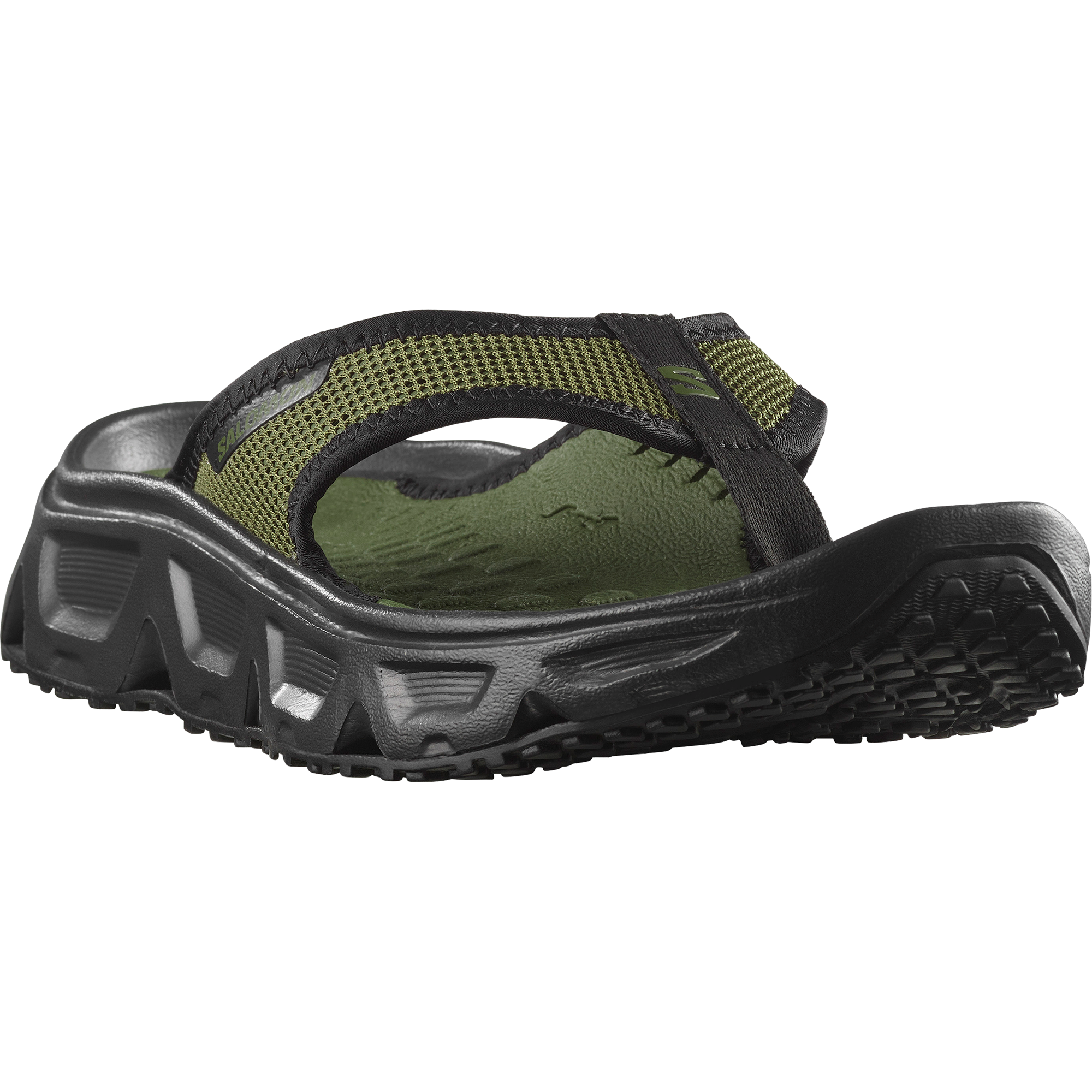 SALOMON RX BREAK AK 6.0 27cm ブラック/アクア Salomon RX Break Flip Flops | Lightweight & Durable w/ Extra