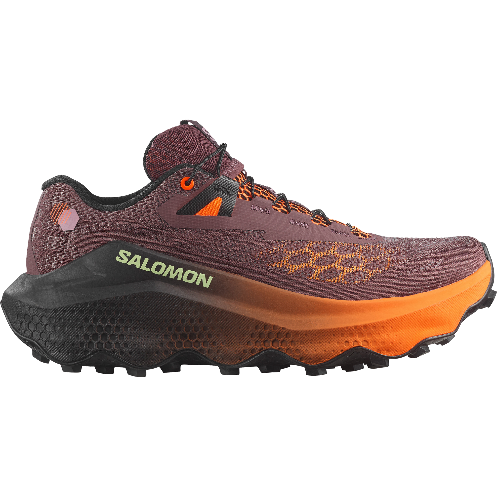 Huckleberry / Black / Red Orange