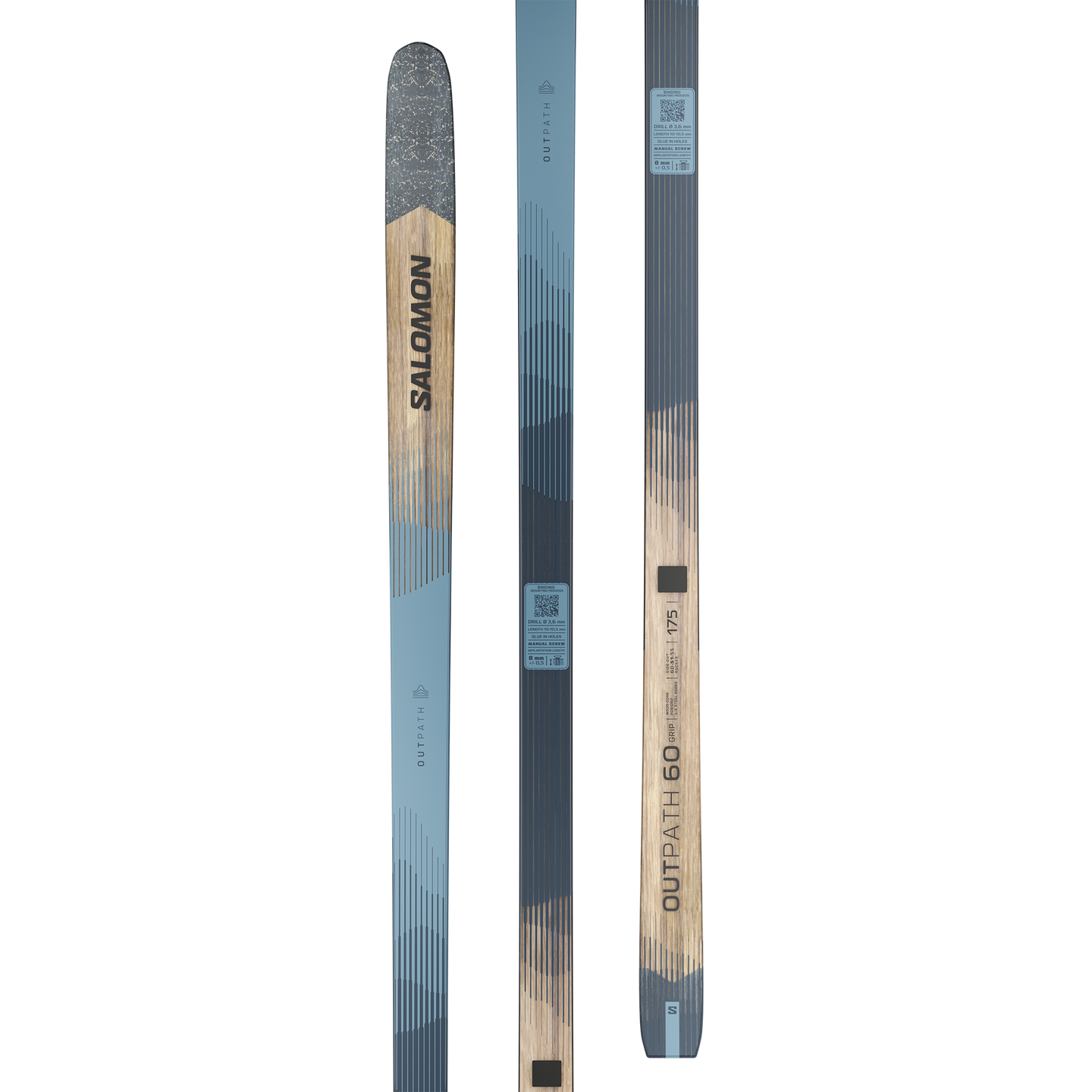 Лыжи Salomon Outpath 60 Grip Flat — фото 4