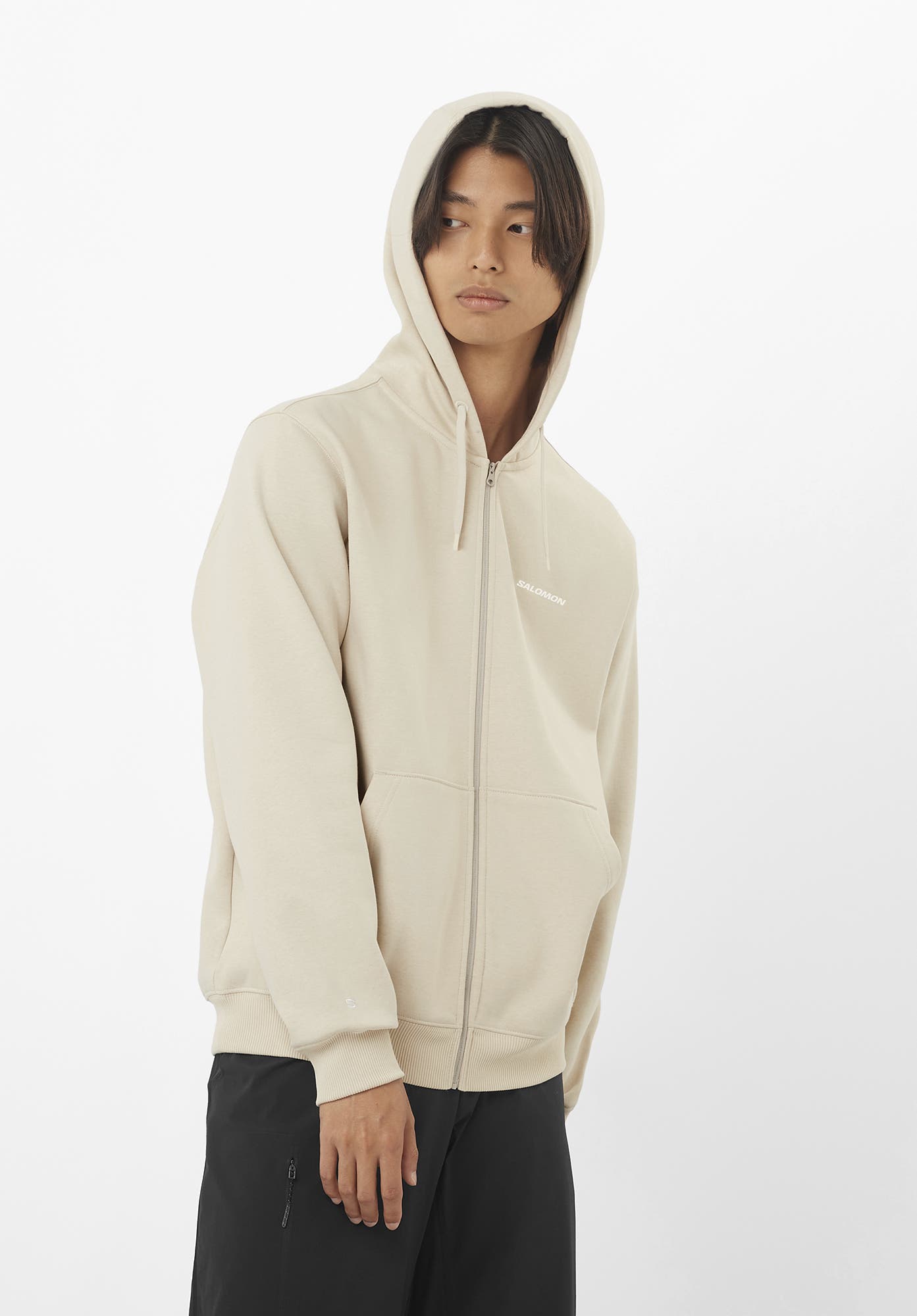 CHEST LOGO Men's Hooded Sweatshirt | Salomon CHEST LOGO Men's Hooded Sweatshirt | Salomon