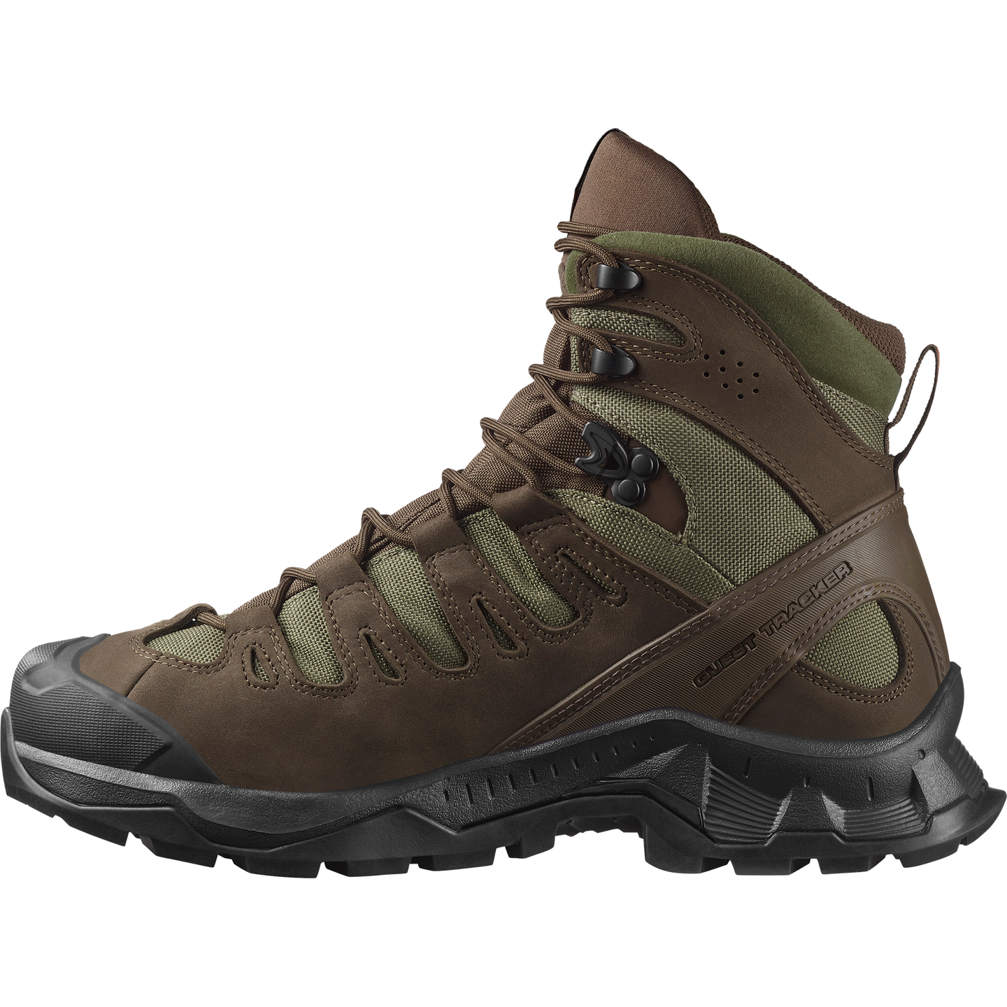 Обувь Salomon Quest Tracker GORE-TEX, цвет: Земляной коричневый / Зелёный — фото 3