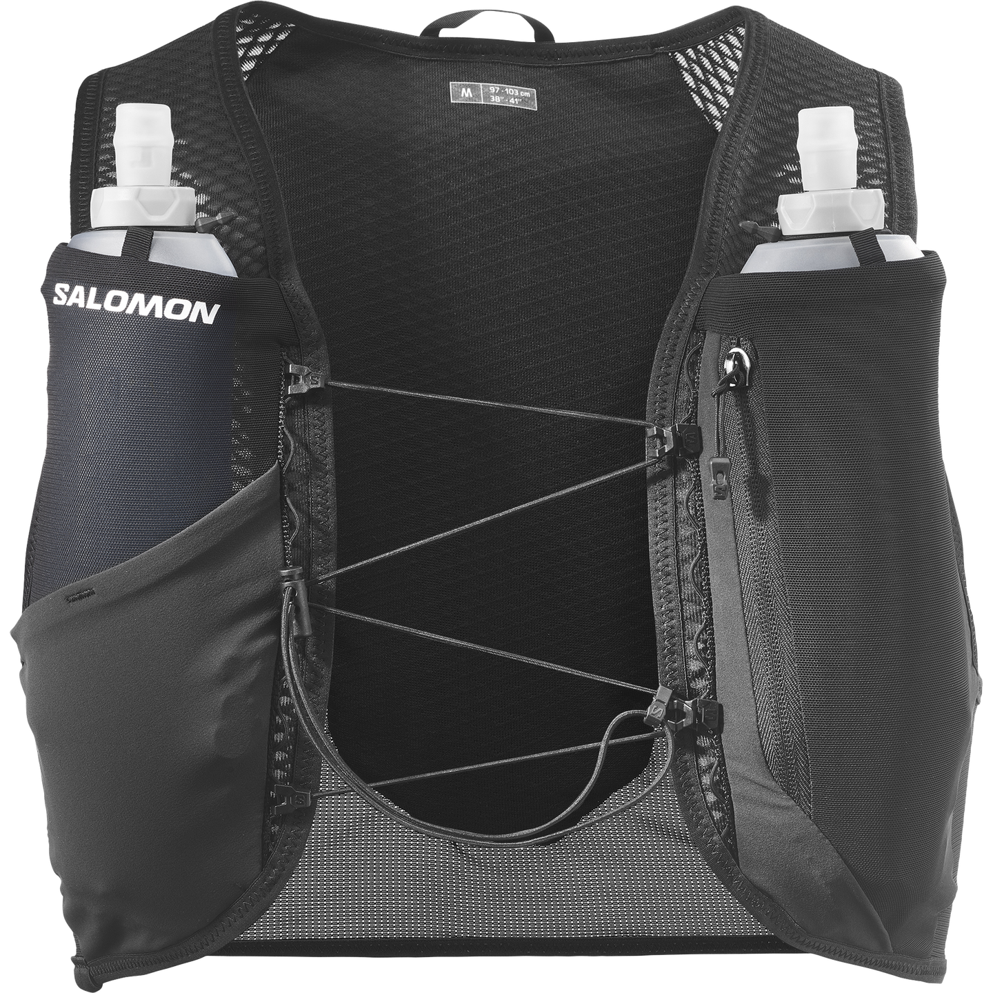 Беговой рюкзак-жилет Salomon Gravel Skin 4, цвет: Чёрный — фото 6