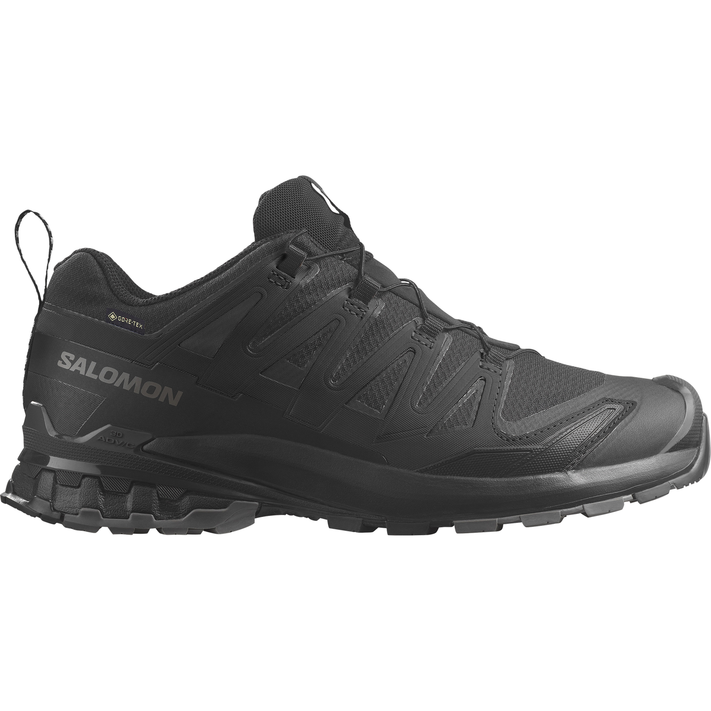 Мужские кроссовки Salomon XA PRO 3D V9 Wide GORE-TEX, цвет: Чёрный / Оловянный — фото 1