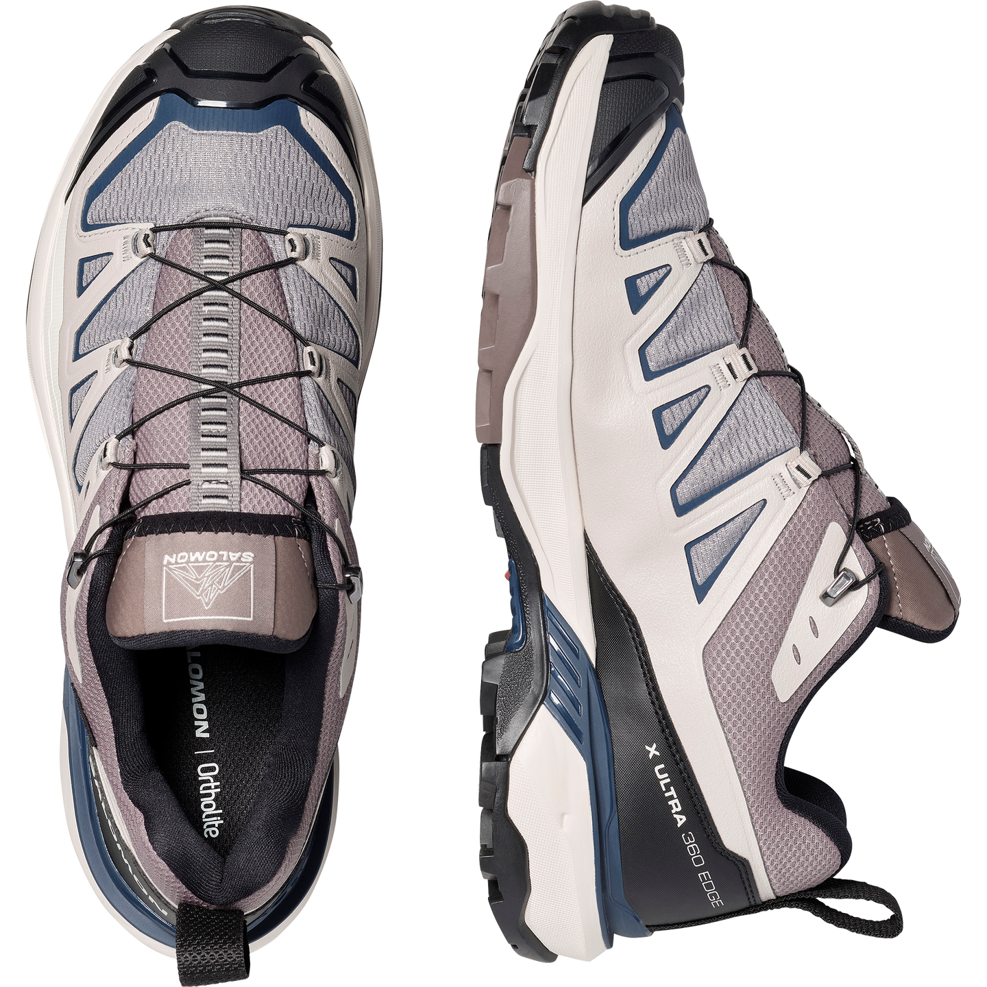 Женские ботинки Salomon X Ultra 360 Edge Gore-Tex, цвет: Серебряный облачный — фото 2
