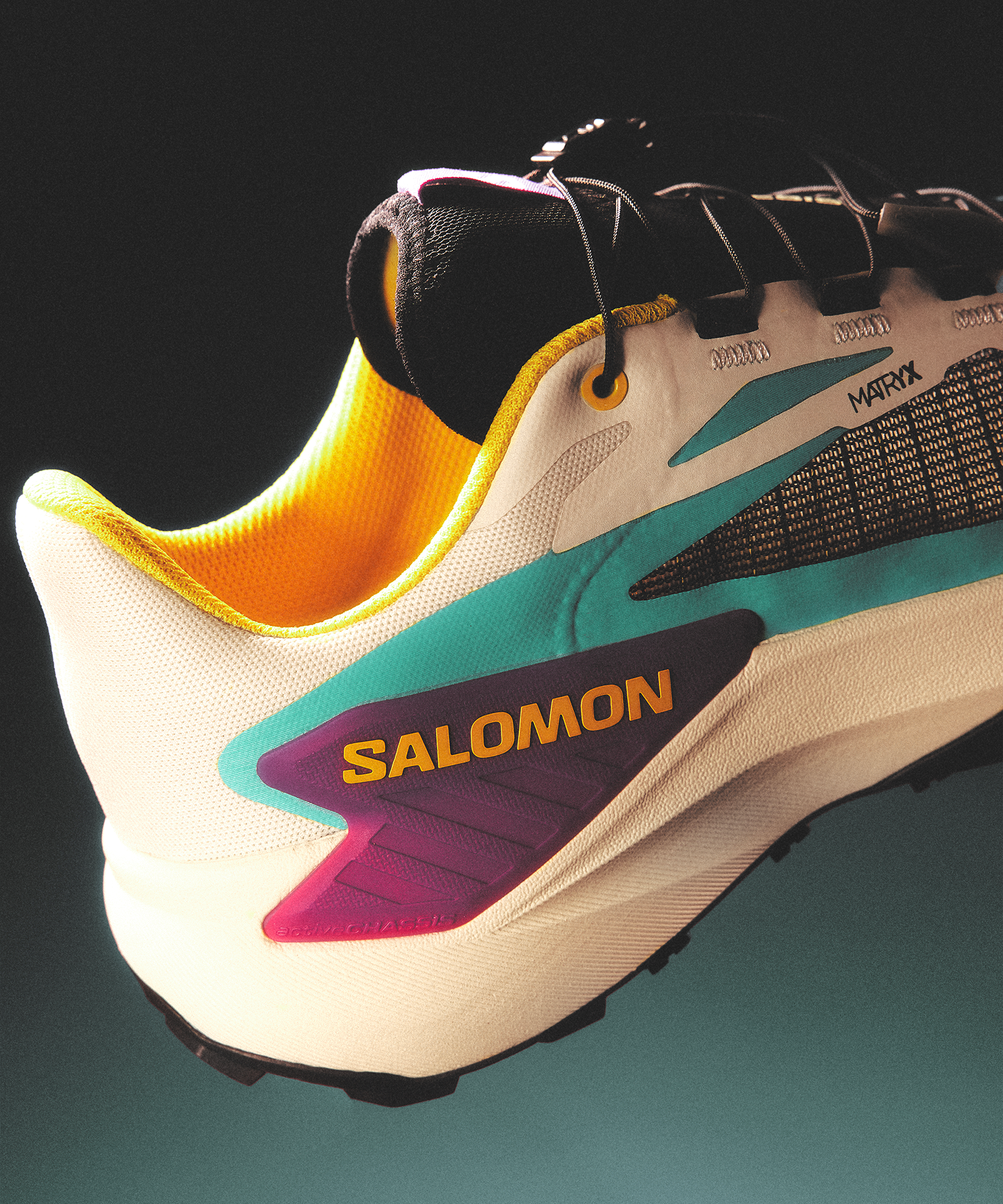 Salomon Teal and Yellow Trail Running Shoes Salomon Men's Speedcross Speedcross Trail Running Shoes  main image 2