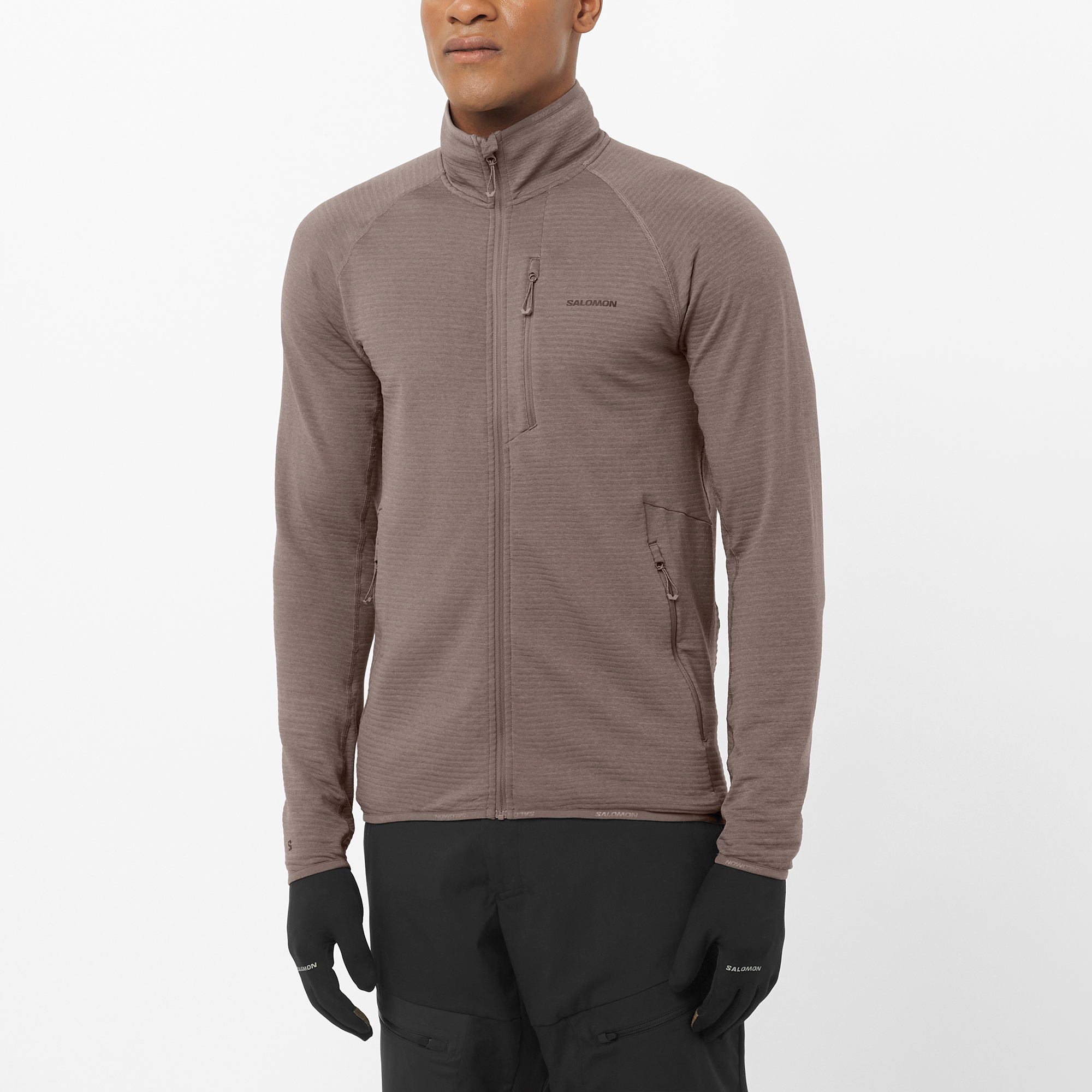 ESSENTIAL LIGHTWARM Men's Full Zip Midlayer Jacket | Salomon