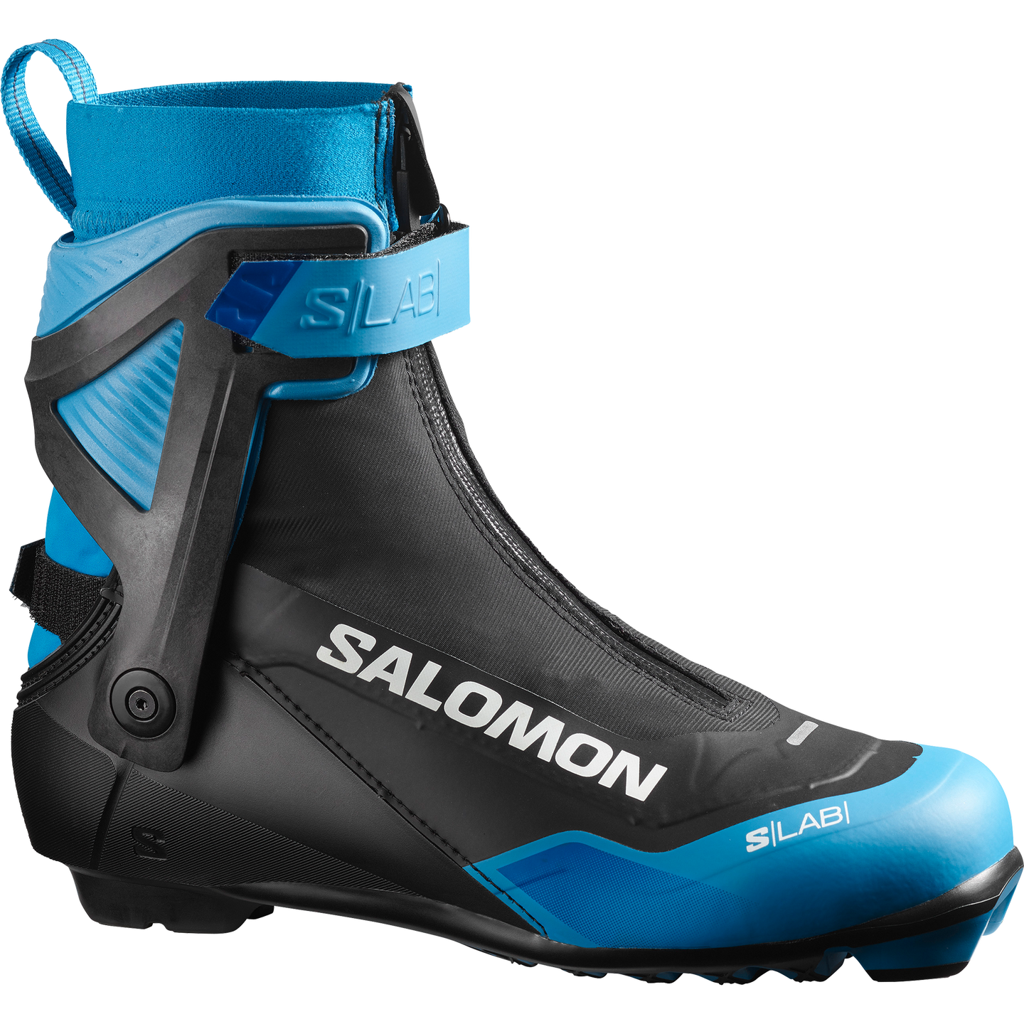 Детские ботинки Salomon S/LAB Skiathlon CS Junior, цвет: Чёрный / Синий — фото 1