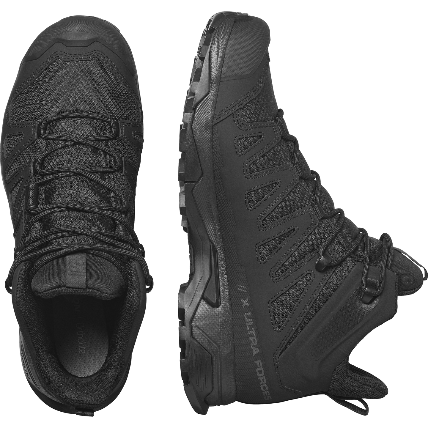 Обувь Salomon X Ultra Forces MID, цвет: Чёрный / Волчий — фото 2