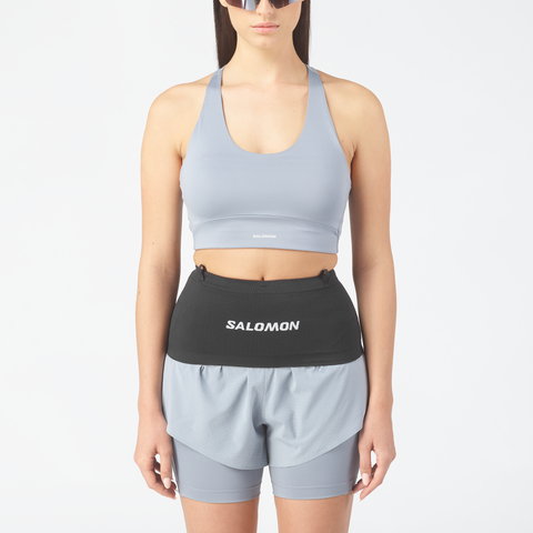 Беговой рюкзак-жилет Salomon ADV Skin Seamless, цвет: Чёрный / Белый