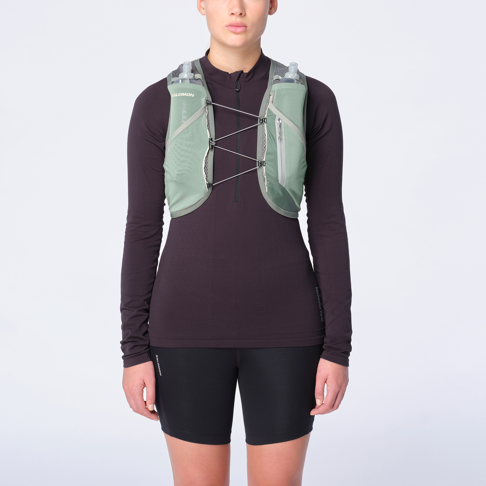 ウォーキング・ランニングウェア Salomon skin8 SALOMON ACTIVE SKIN 8 SET | Runtrip Store