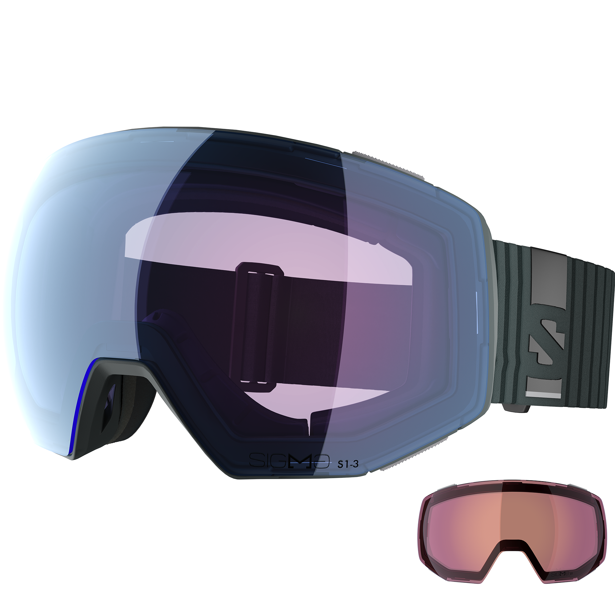 【新品未使用】SALOMON ゴーグル RADIUM PRIME SIGMA 黒 RADIUM PRIME SIGMA PHOTOCHROMIC (and EXTRA LENS) Unisex