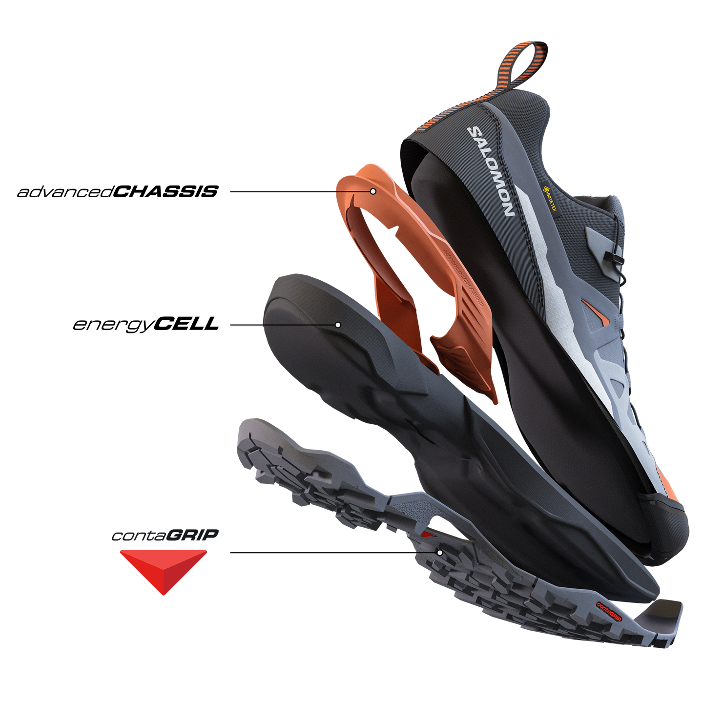 Обувь Salomon X Ultra 360 GORE-TEX, цвет: Чёрный — фото 8