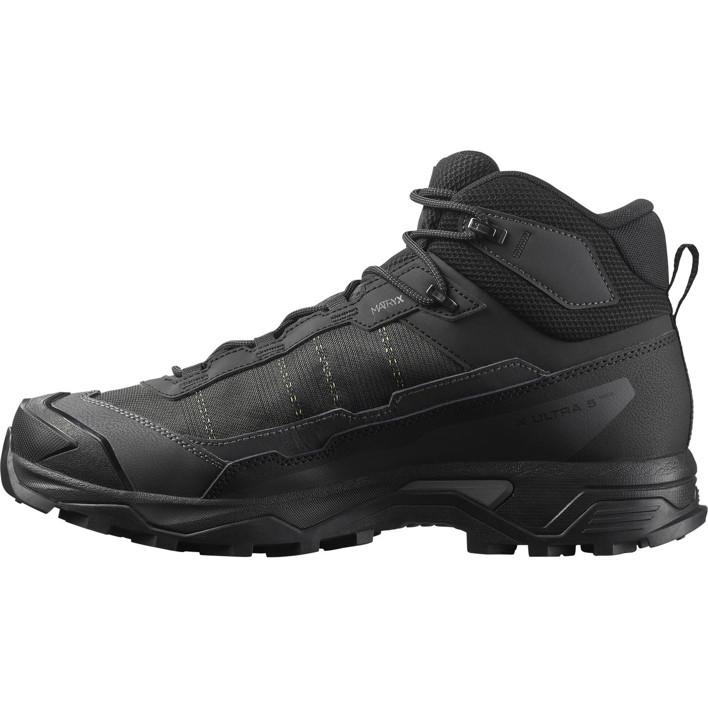 Обувь Salomon X Ultra 5 MID Wide GORE-TEX, цвет: Чёрный / Асфальтовый — фото 7