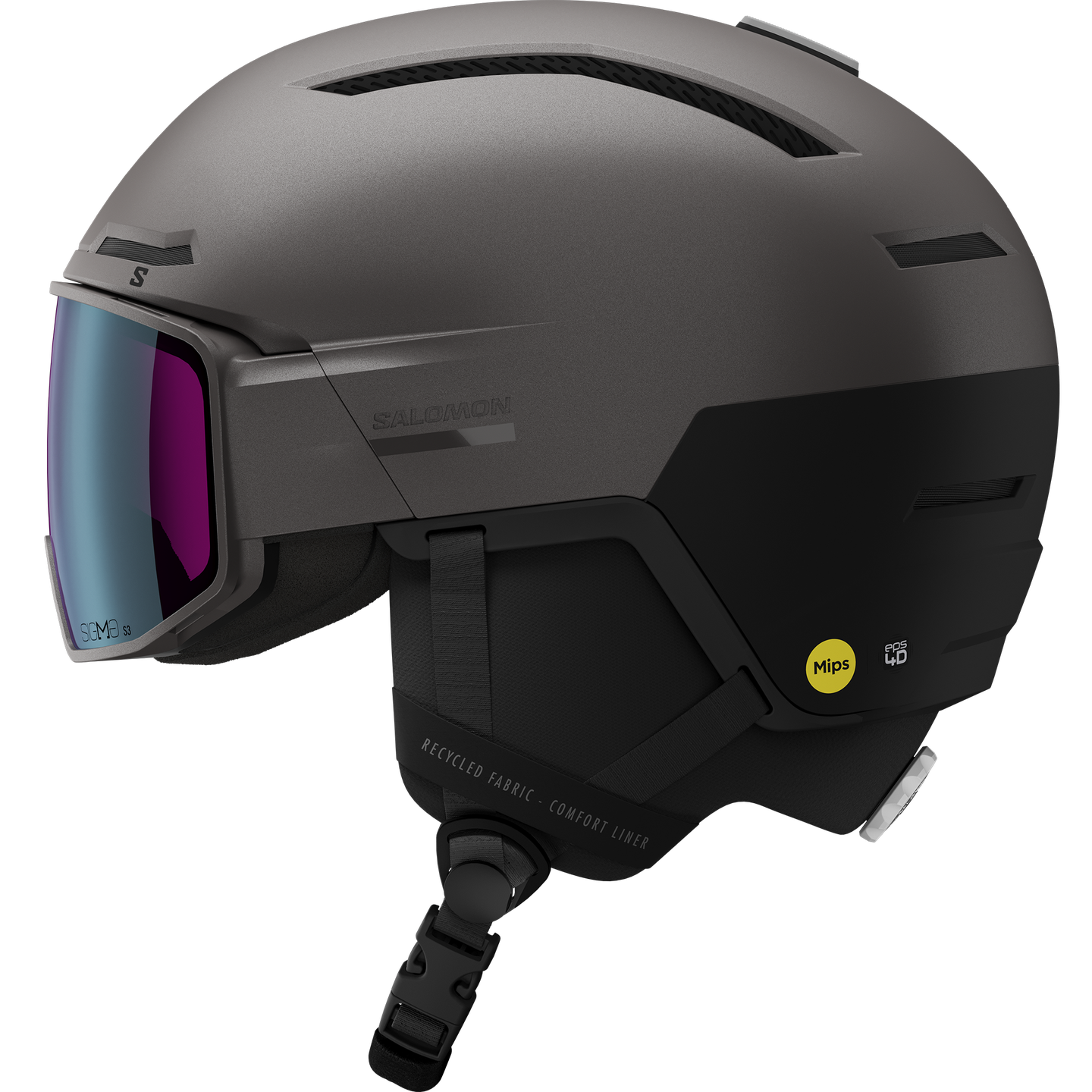 Шлем Salomon Driver Pro Sigma Mips, цвет: Beluga / Чёрный — фото 4