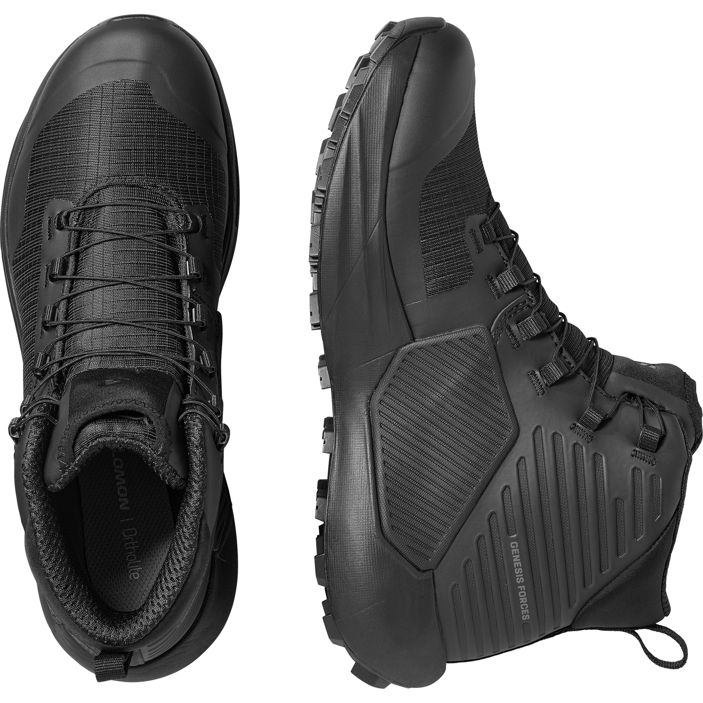 Кроссовки Salomon Genesis Forces MID, цвет: Чёрный — фото 2