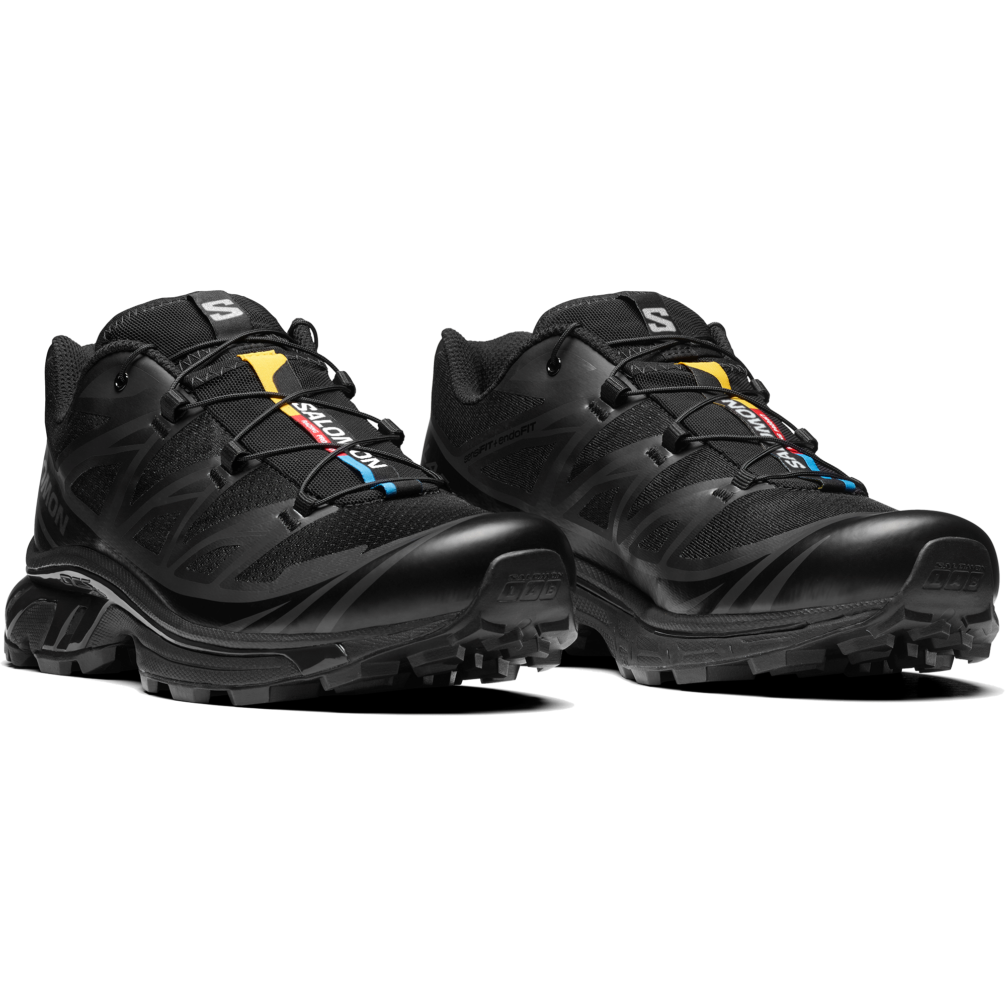 靴 SALOMON XT-6 BLACK Salomon XT-6 Sneaker in Black/Black/Phantom Curated at Jake and Jones
