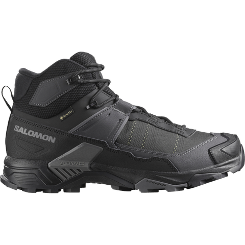 Обувь Salomon X Ultra 5 MID Wide GORE-TEX, цвет: Чёрный / Асфальтовый