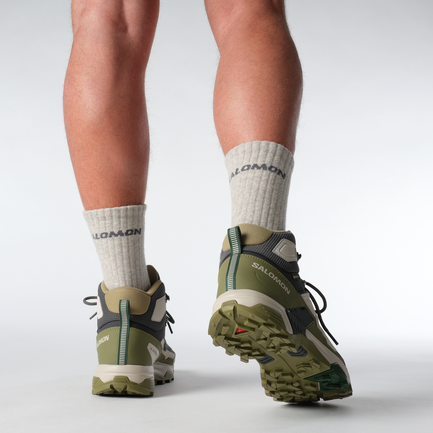 Обувь Salomon X Ultra 5 MID Gore Tex, цвет: Асфальтовый — фото 8