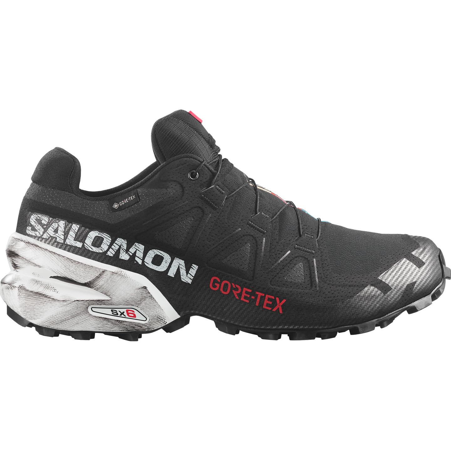Кроссовки Salomon Speedcross 6 GORE-TEX 20 Years, цвет: Чёрный / Белый — фото 1