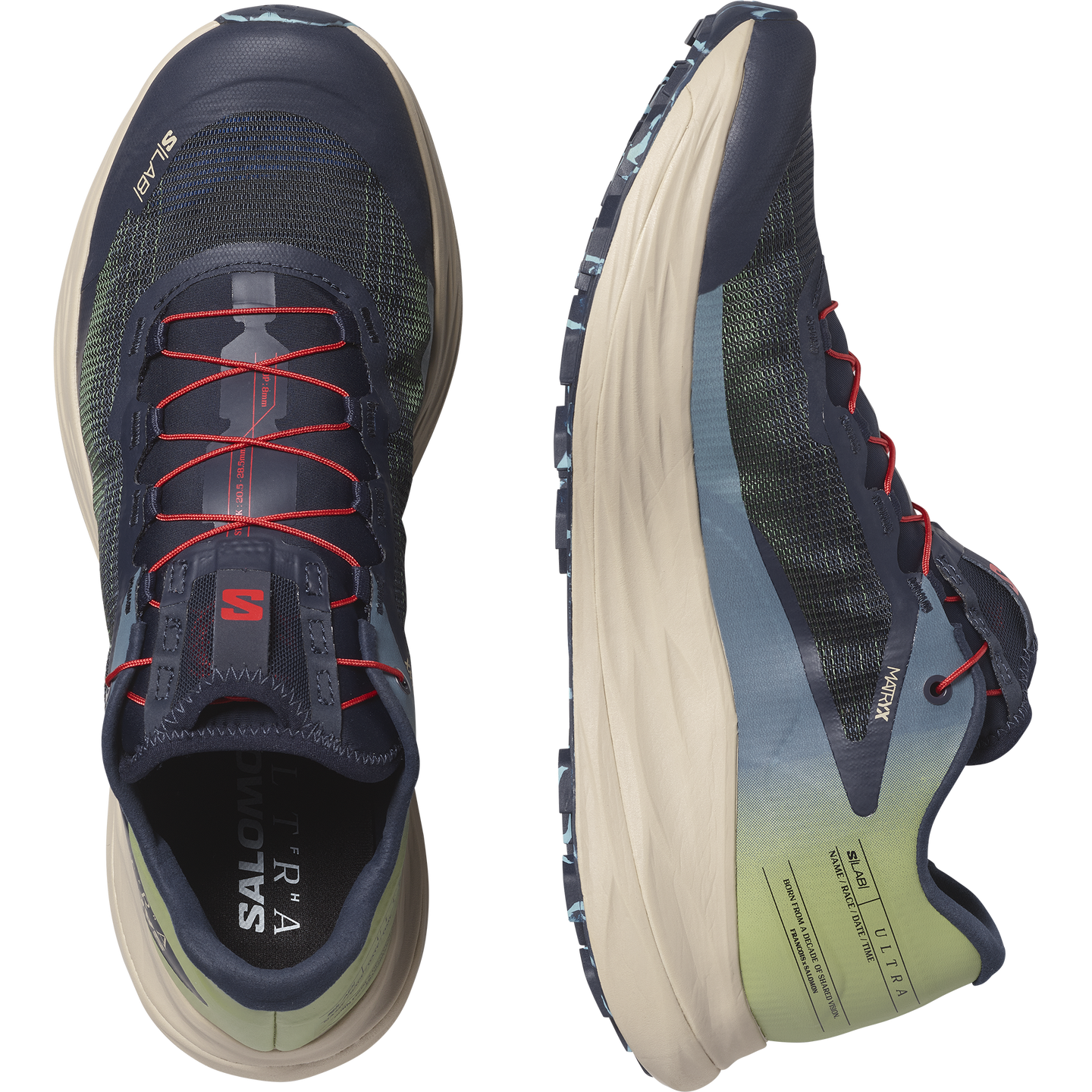 Кроссовки Salomon S/LAB Ultra, цвет: Шалфейный / Синий — фото 2