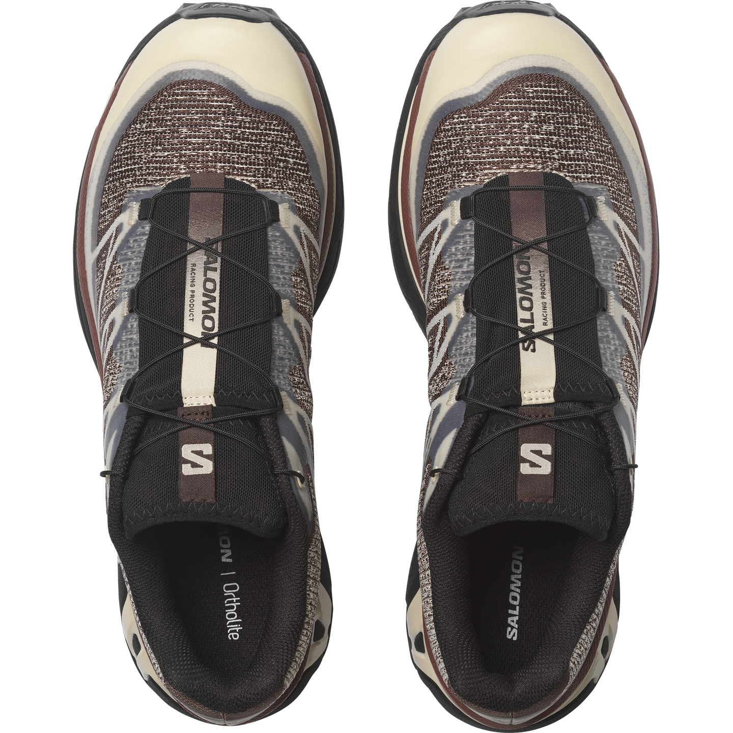 Кроссовки Salomon XT-6 Shadow, цвет: Миндальное молоко / Чёрный кофейный — фото 2