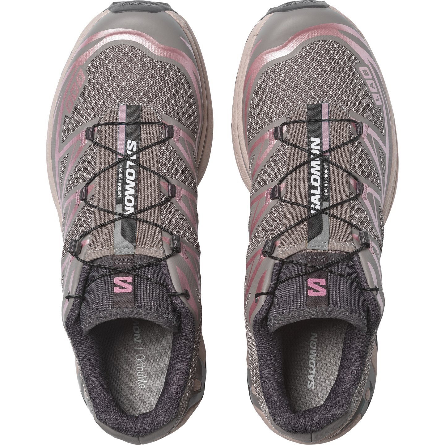 Кроссовки Salomon XT-6 Steel Streets, цвет: Розовый / Железный — фото 2