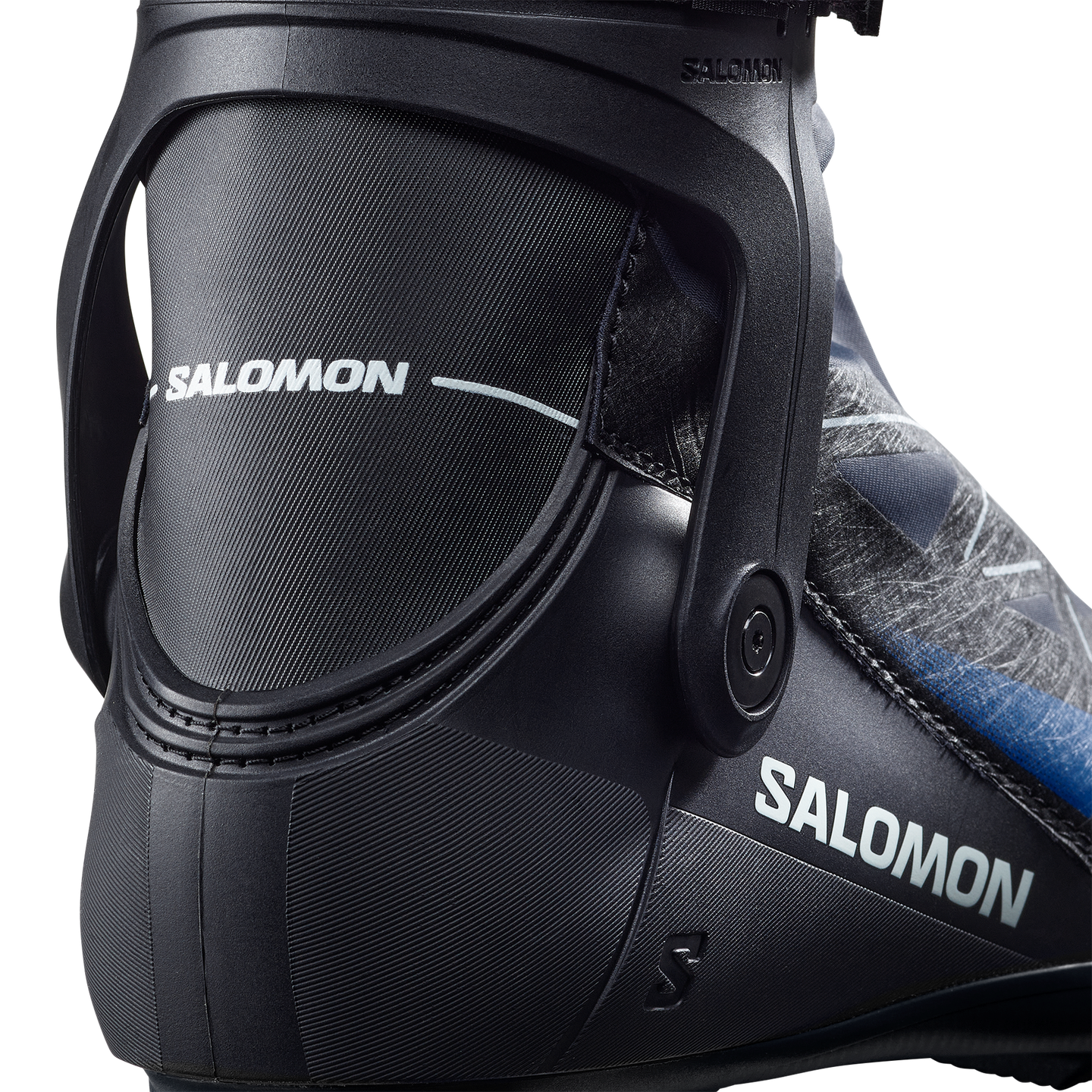 Детские лыжные ботинки Salomon S/RACE Skiathlon Junior, цвет: Чёрный / Синий — фото 4