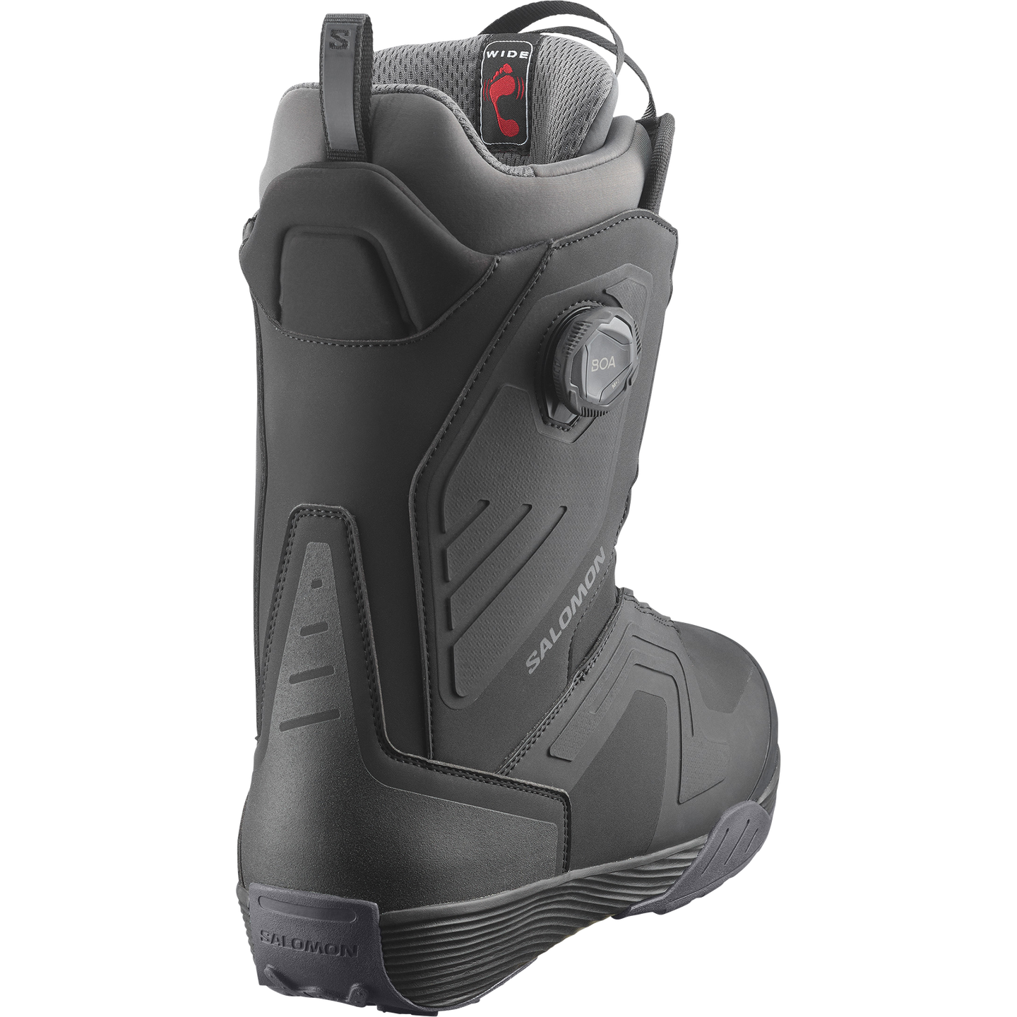 Мужские ботинки для сноуборда Salomon Dialogue Dual Boa® Wide, цвет: Чёрный / Асфальтовый — фото 2