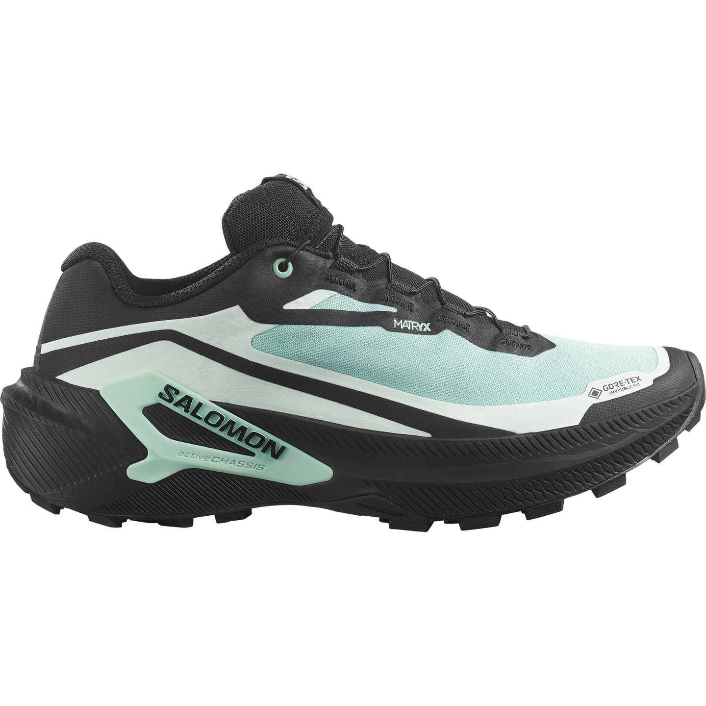 Женские кроссовки Salomon Genesis 2 GORE-TEX, цвет: Чёрный / Аквамариновый