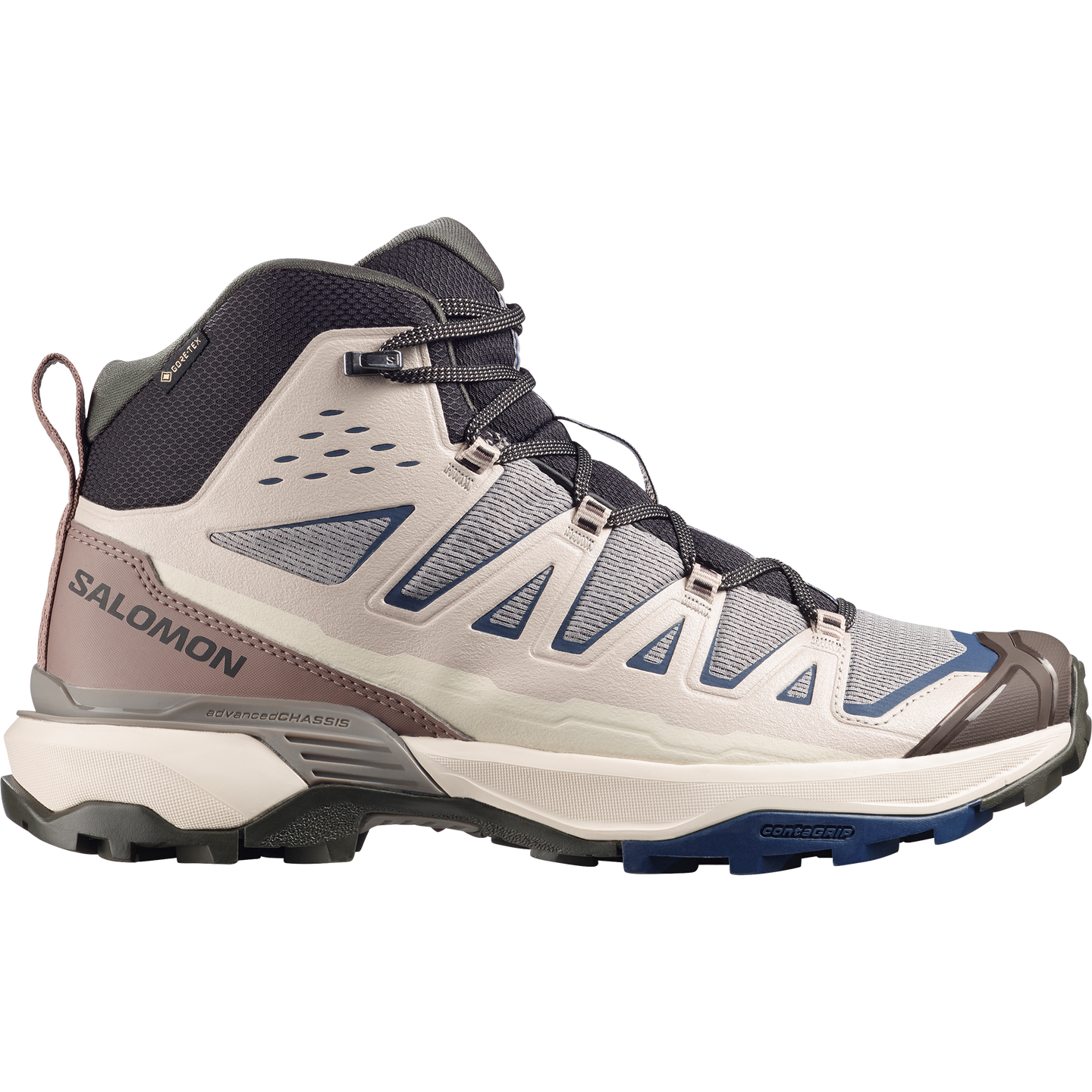 Обувь Salomon X Ultra 360 Edge MID GORE-TEX, цвет: Серебряный облачный — фото 1