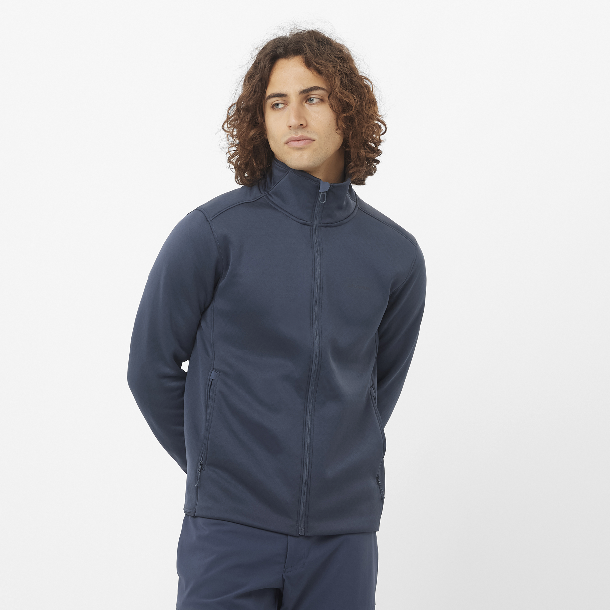 OUTLINE WARM Men's Full Zip Midlayer Jacket | Salomon