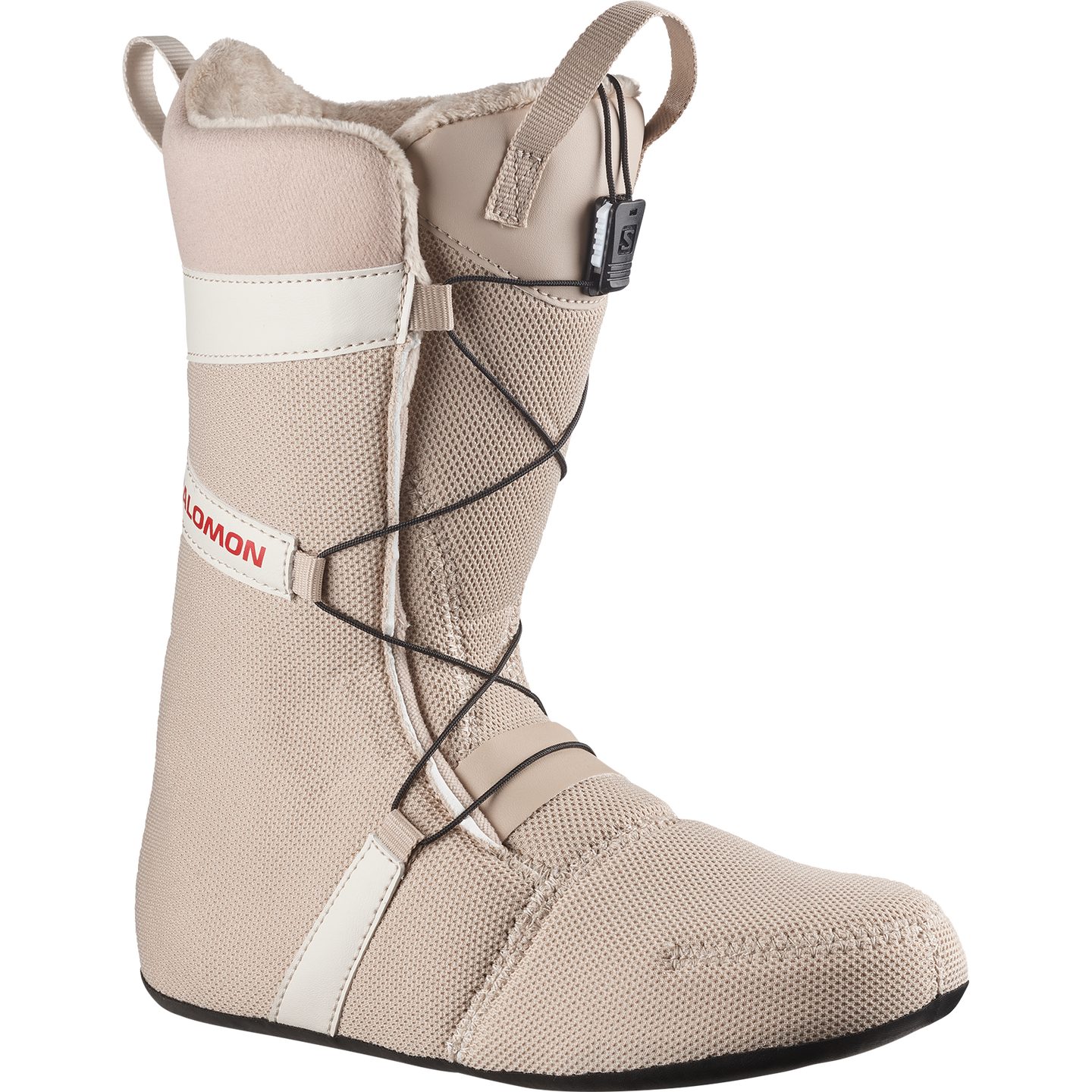 Женские ботинки для сноуборда Salomon Ivy Boa® SJ BOA®, цвет: Миндальное молоко / Белый — фото 4