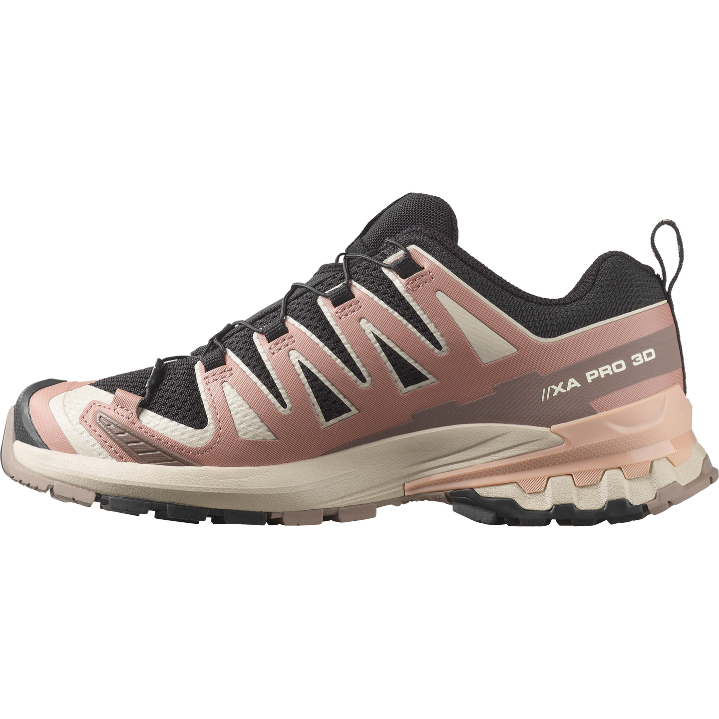 Кроссовки Salomon XA PRO 3D V9, цвет: Чёрный / Красное дерево розовый — фото 3