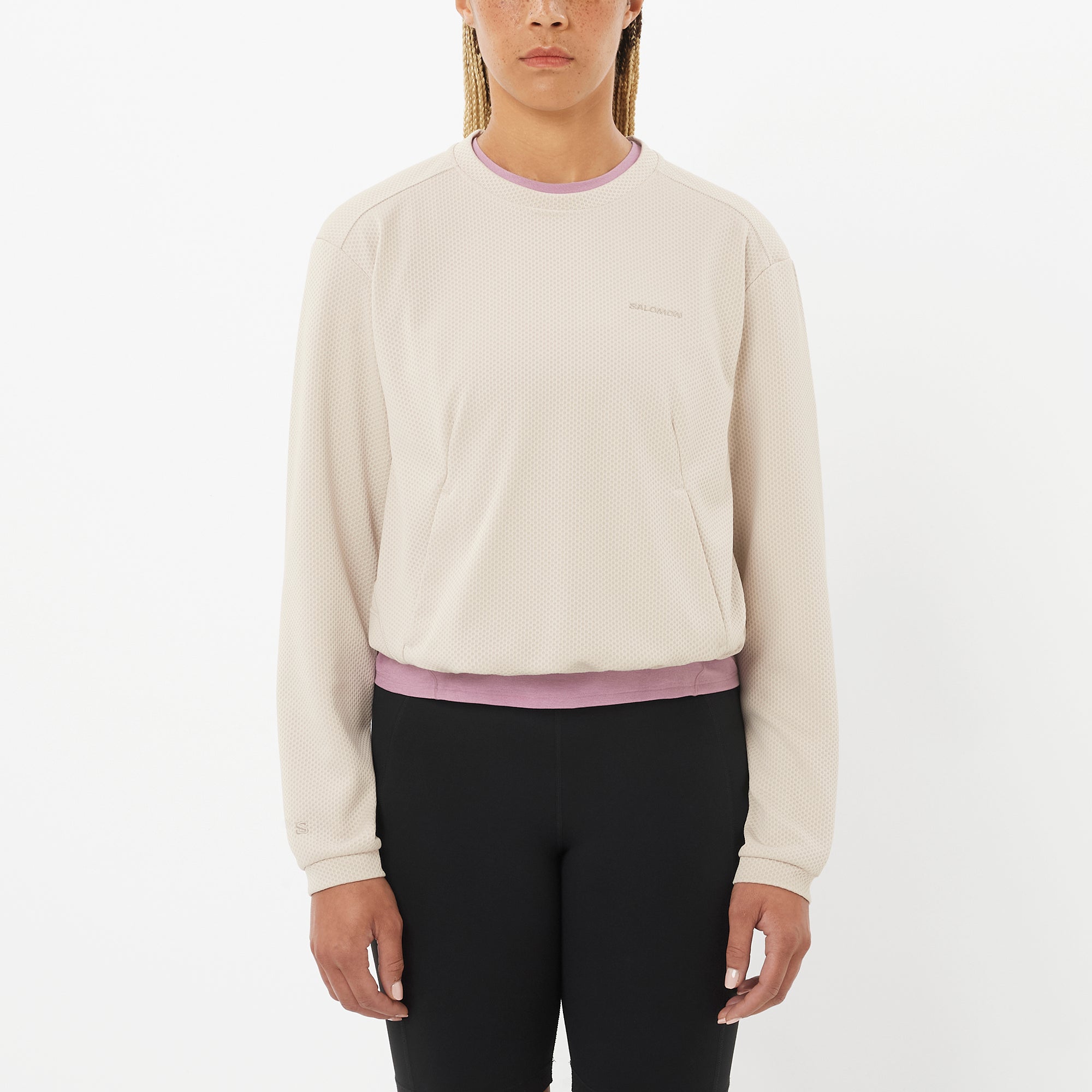 Image principale du produit MOTOMESH - Tricot à col rond pour femme